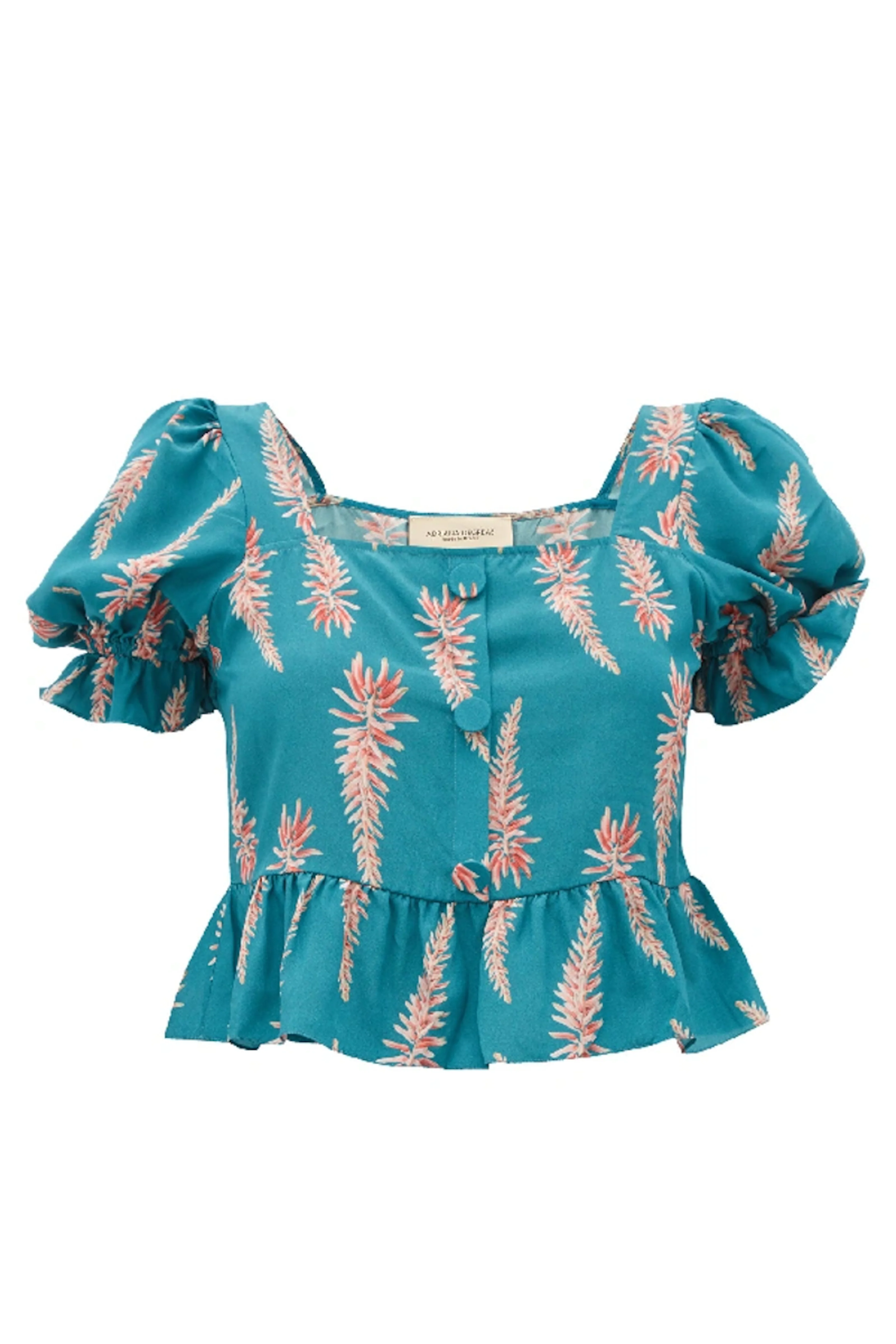 Aloe Vera Cropped Blouse - Image 3