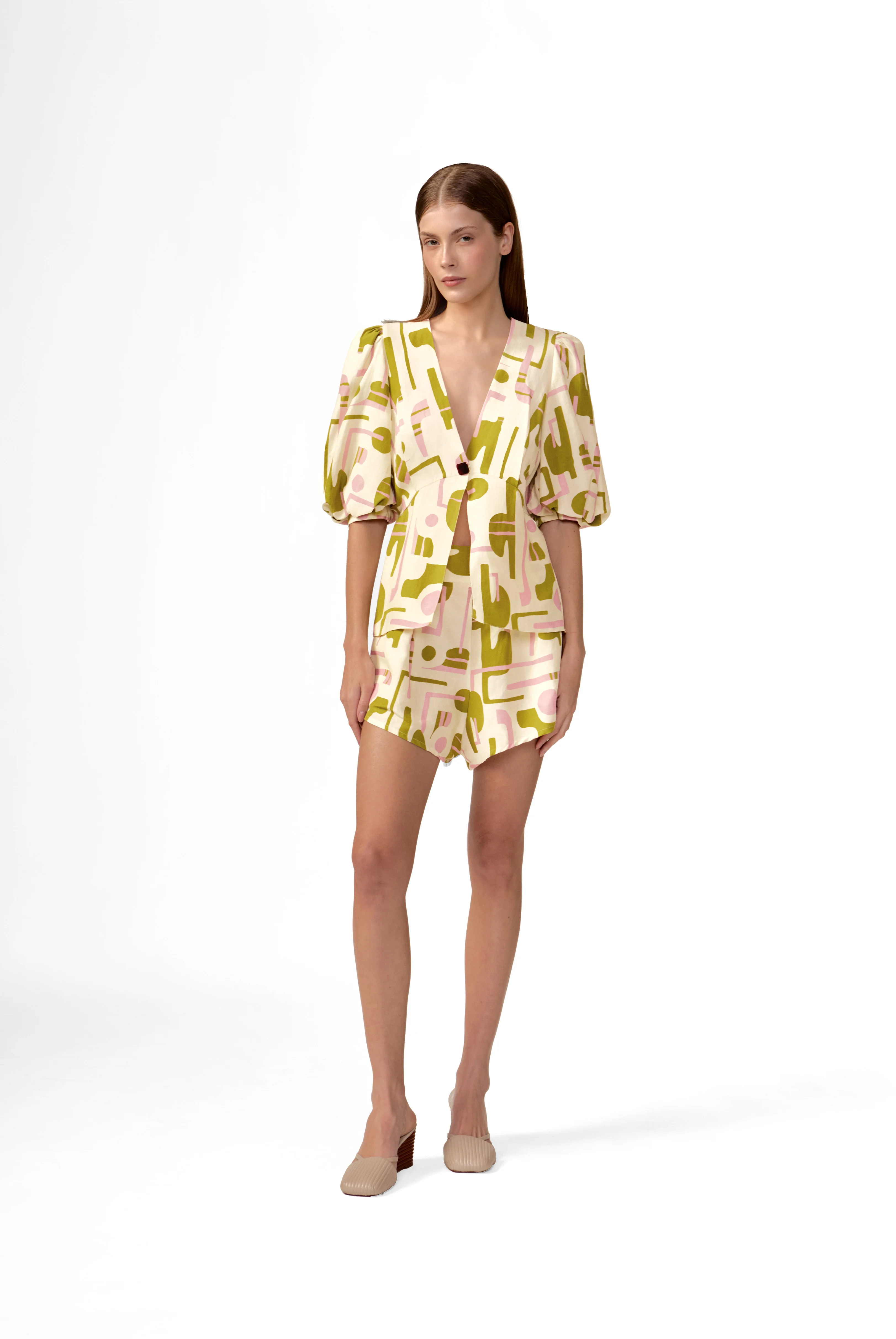 Balearic Puff Sleeve Blouse