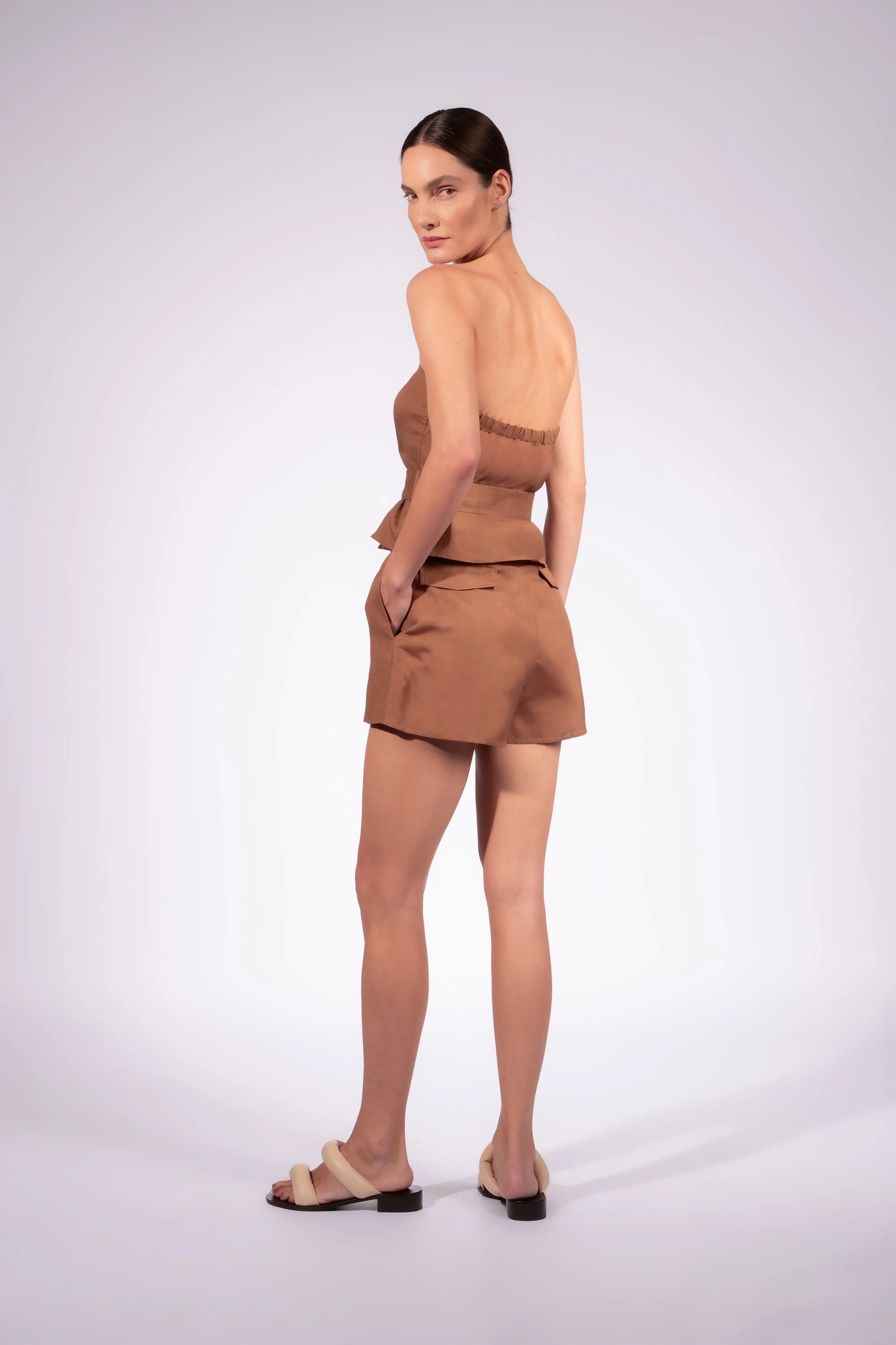 Belted Strapless Top - Image 2