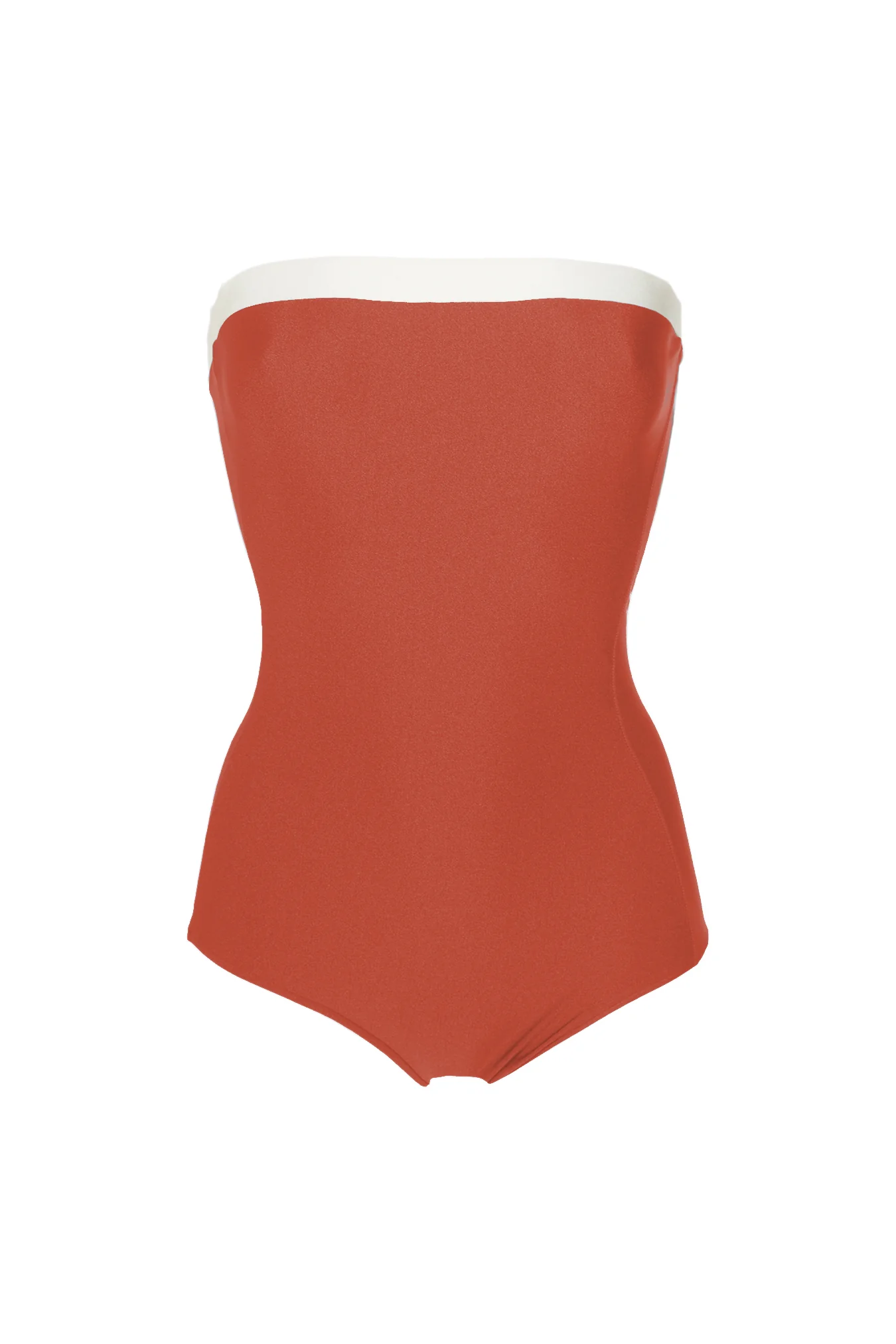 Bicolor Strapless Swimsuit - Image 3