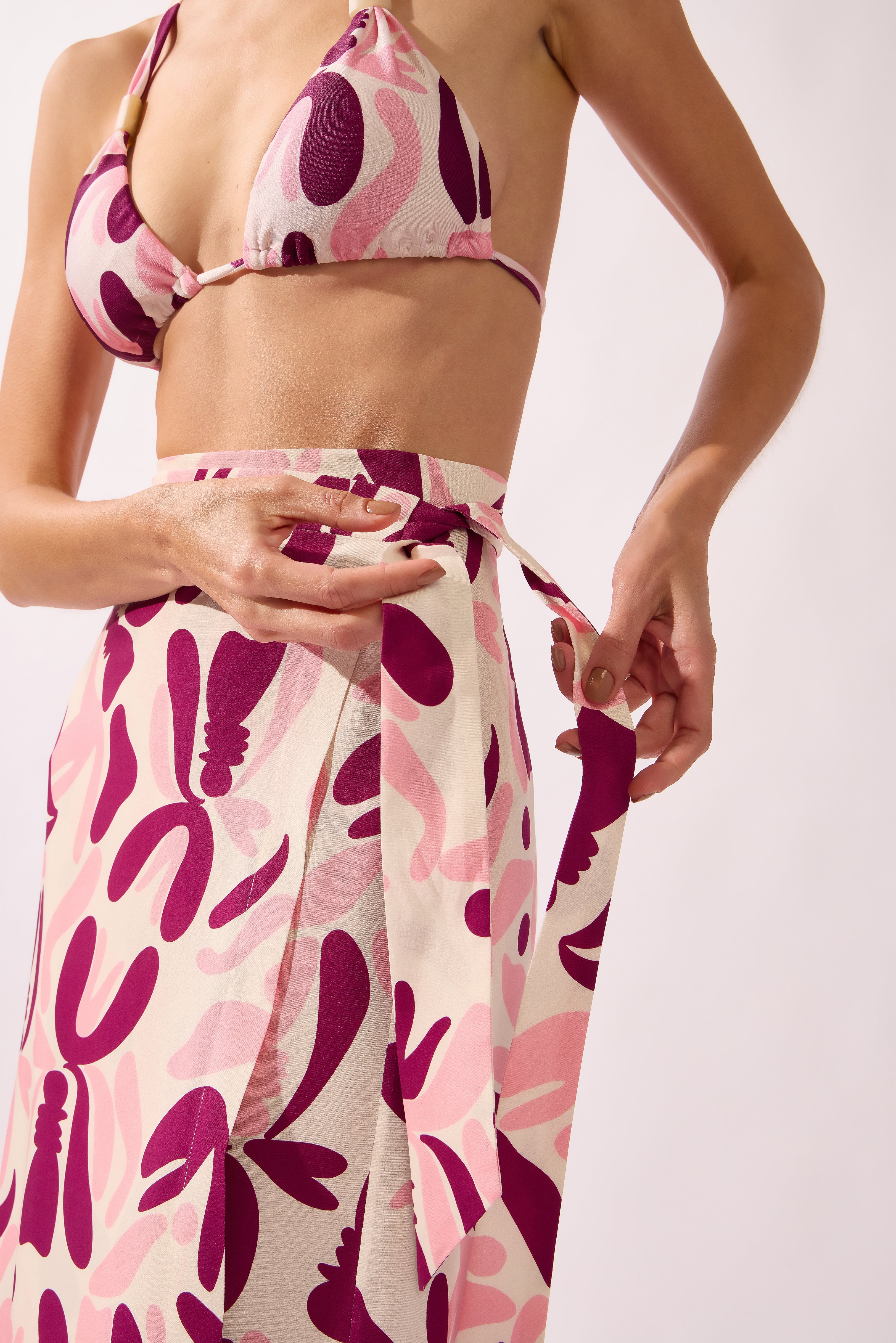 Bold Floral Wrap Pareo - Image 3