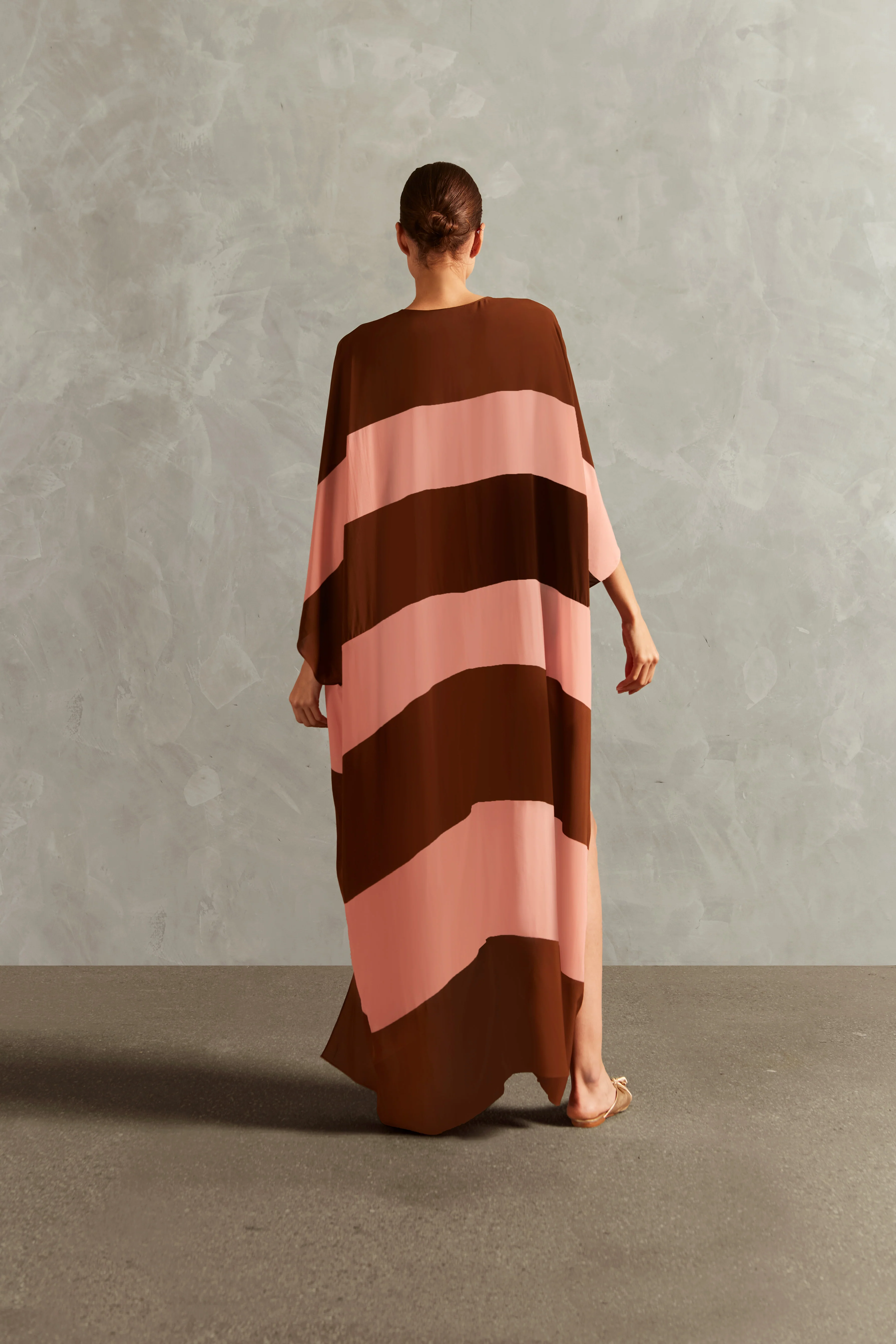 Bold Stripes Long Kaftan - Image 6