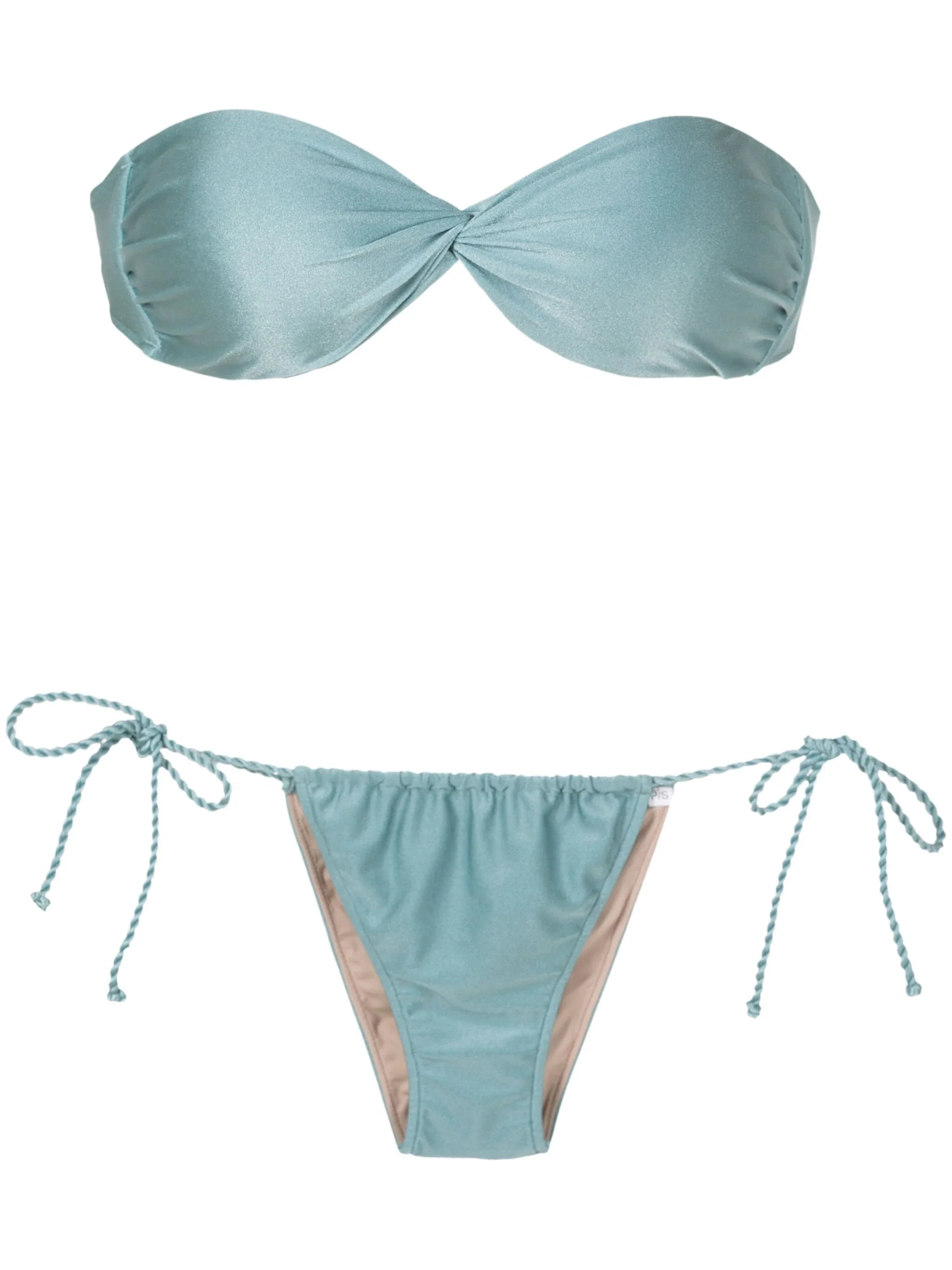 Braided Strap Bandeau Bikini - Image 6