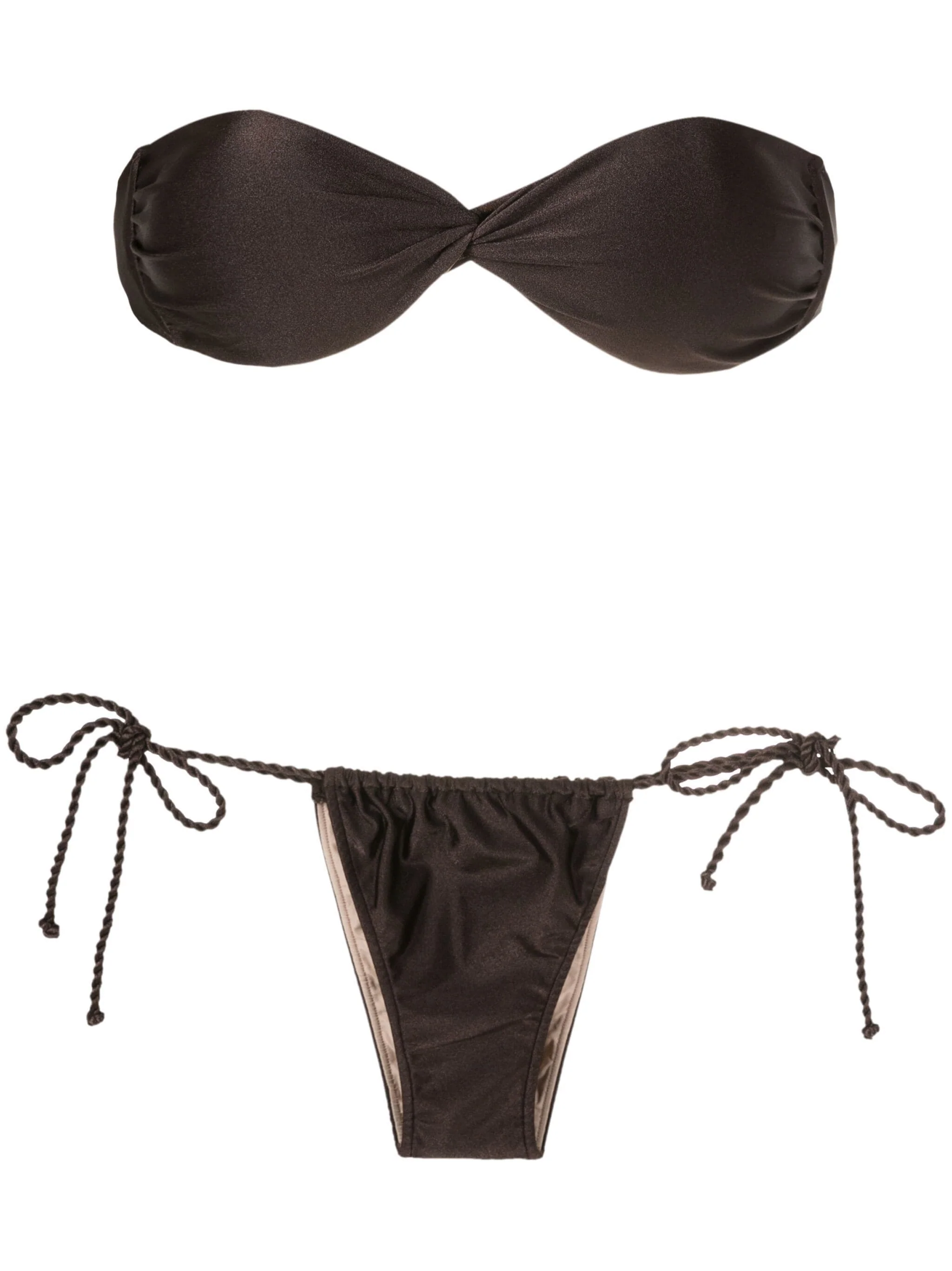 Braided Strap Bandeau Bikini - Image 7