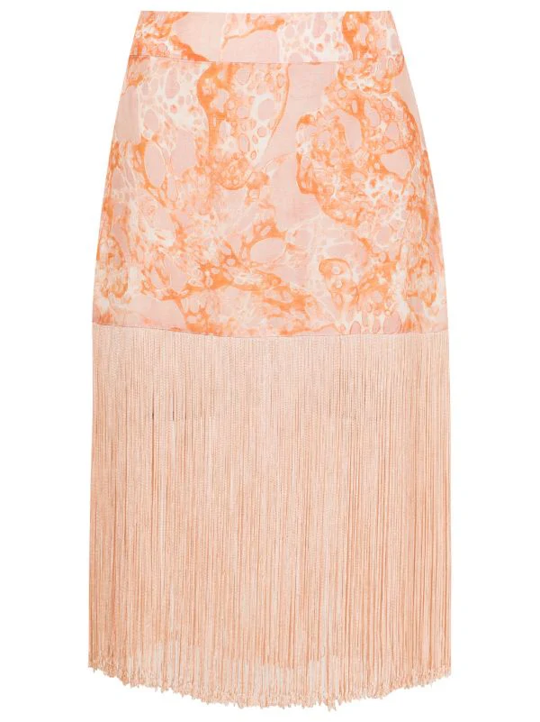 Bulles De Mer Mini Skirt With Fringes - Image 3