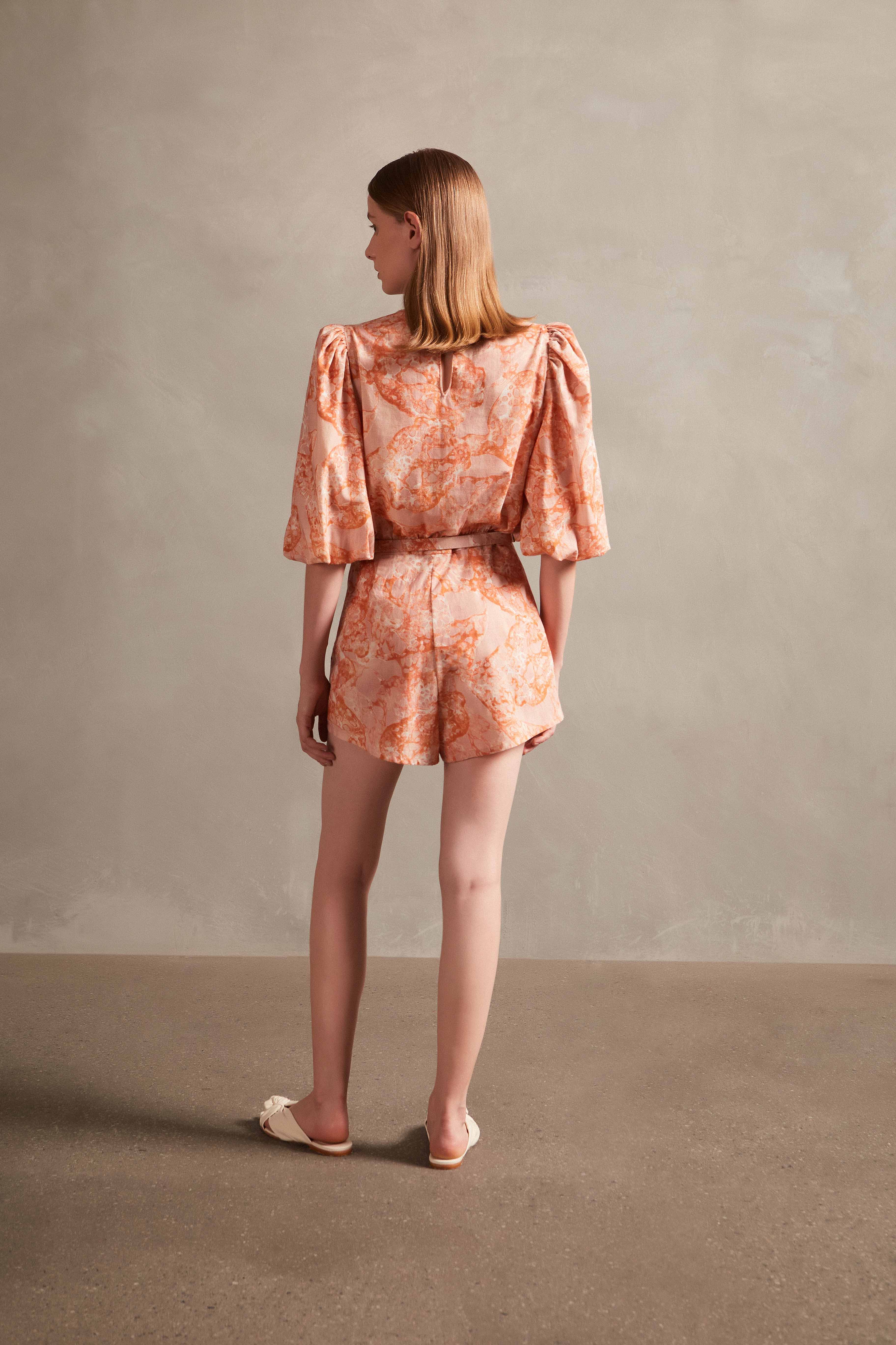 Bulles De Mer Puff Sleeve Playsuit - Image 2