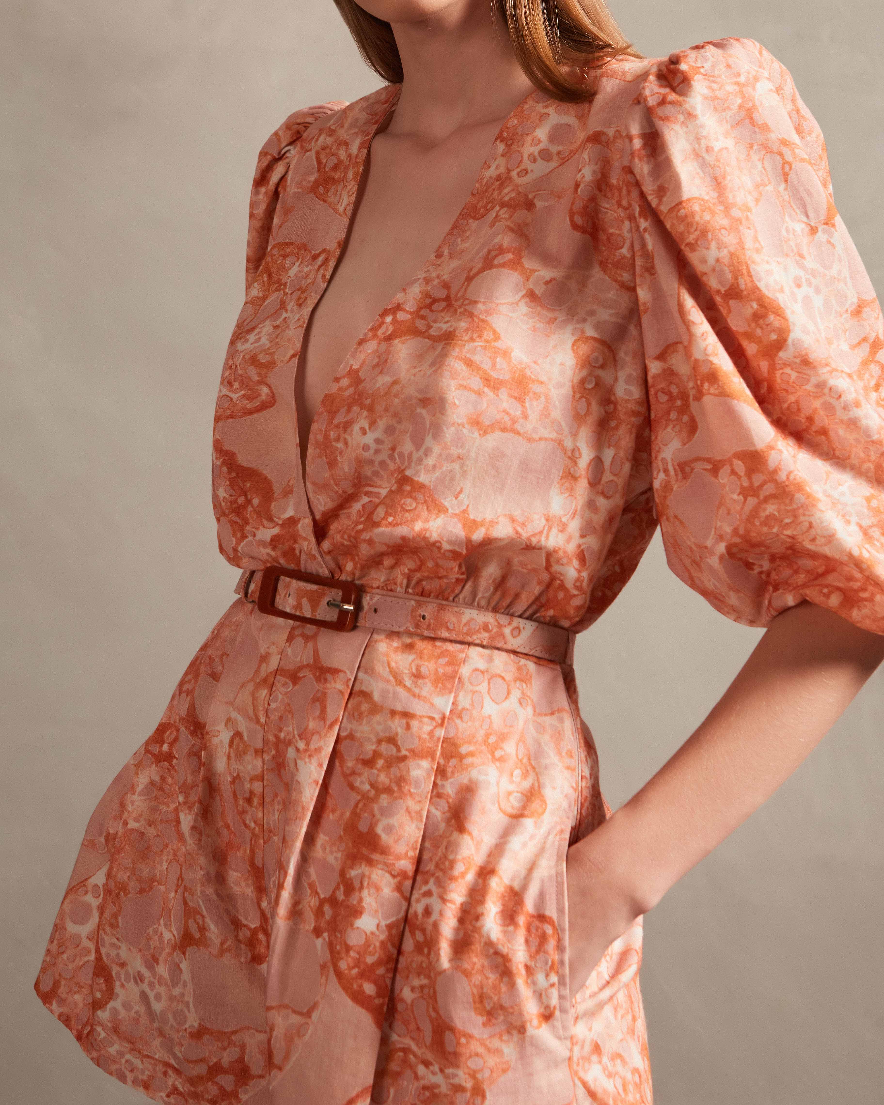 Bulles De Mer Puff Sleeve Playsuit - Image 3