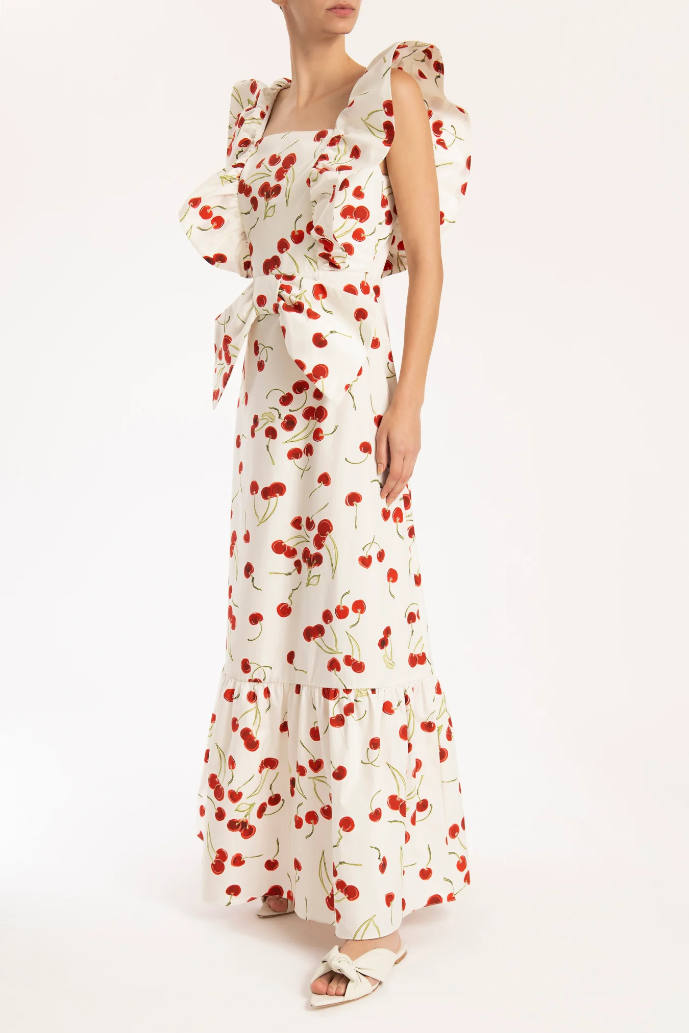 Cherry Bomb Ruffled Long Dress