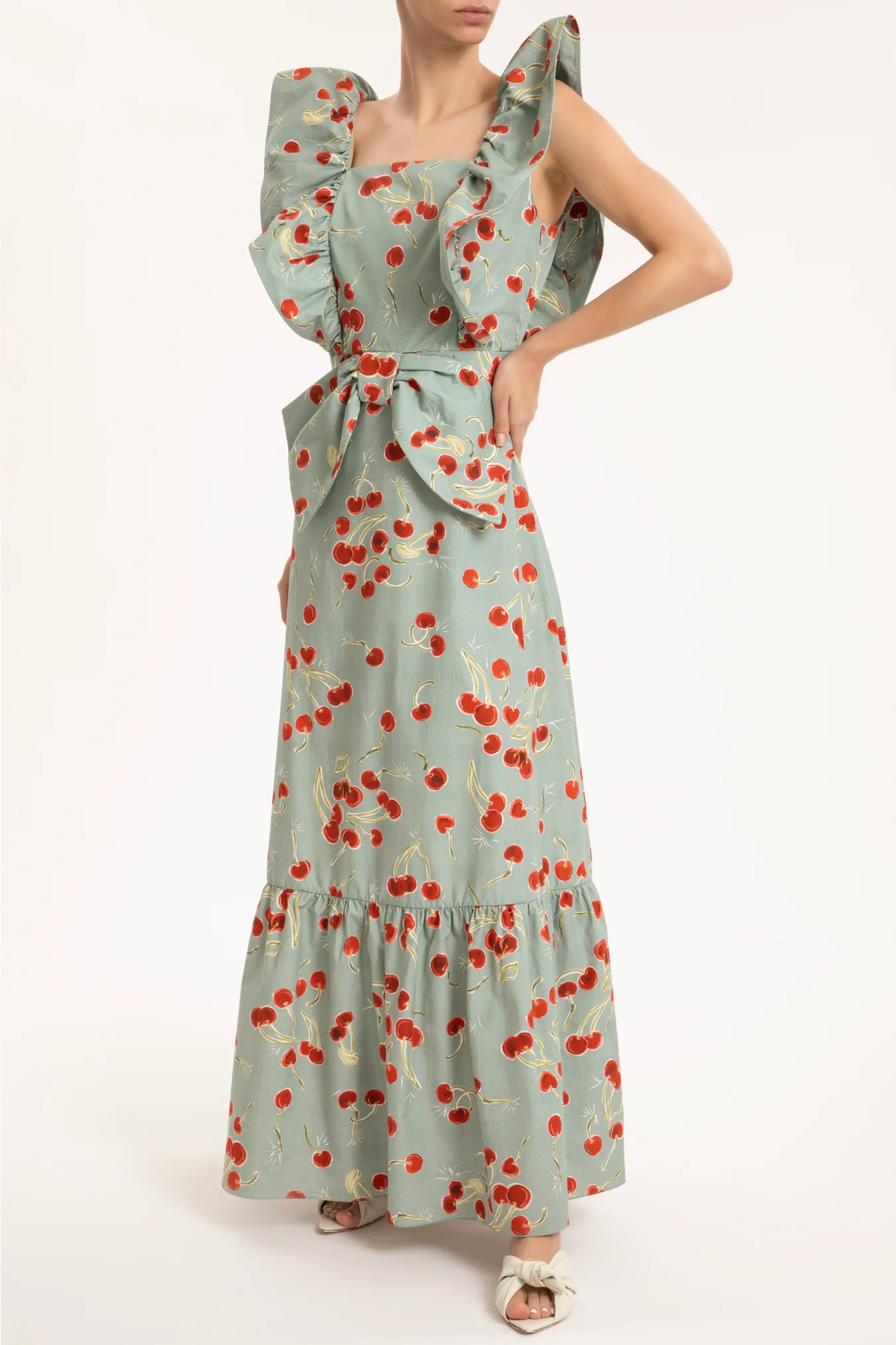 Cherry Bomb Ruffled Long Dress - Image 4