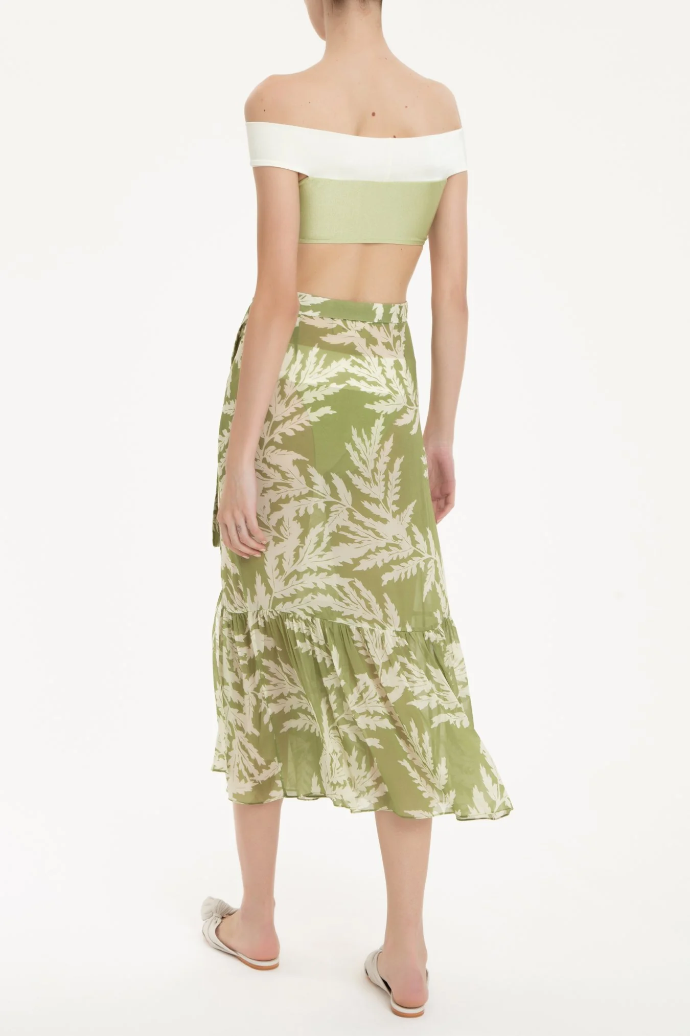 Classic Foliage Pareo Skirt - Image 2