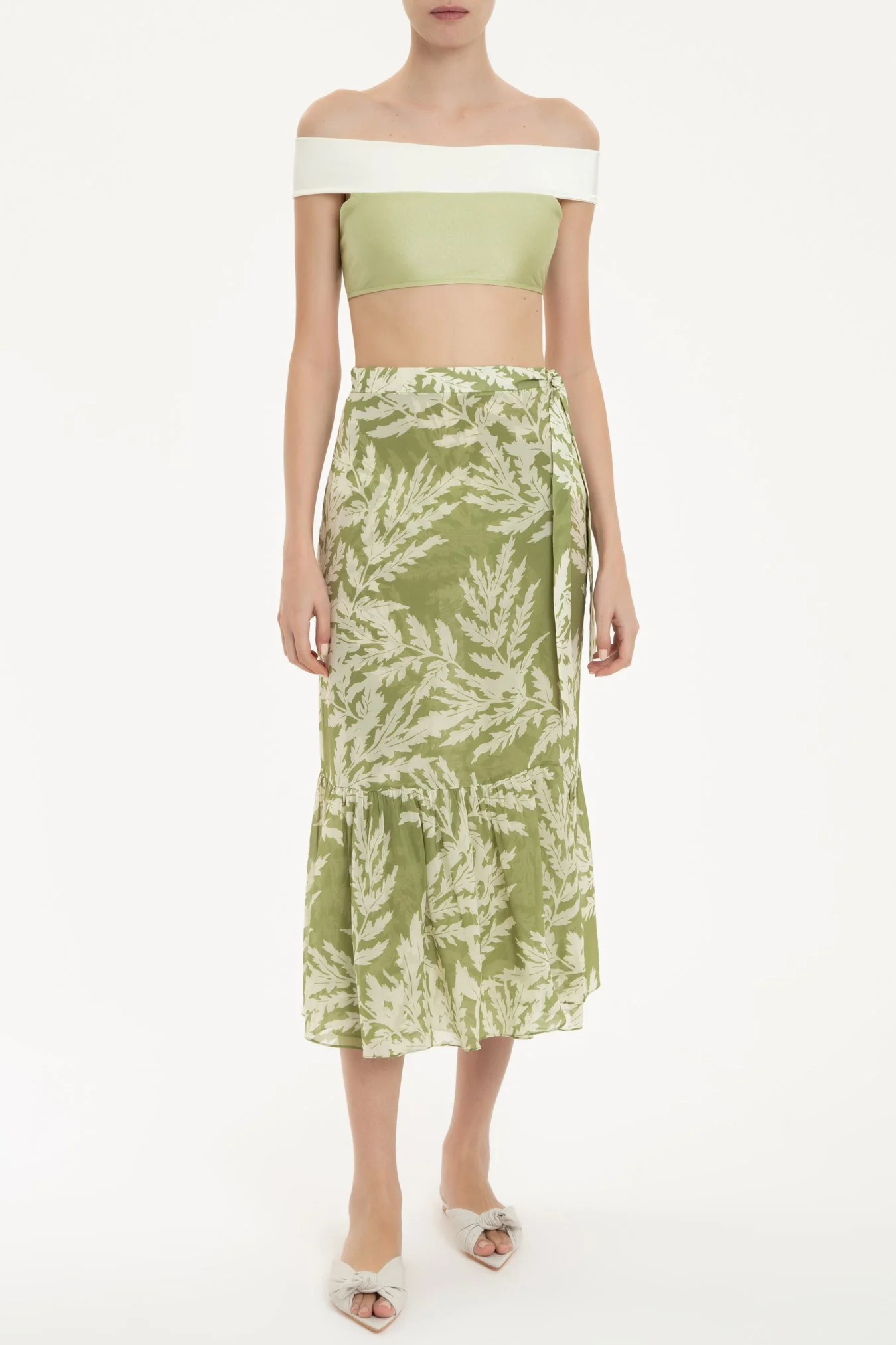 Classic Foliage Pareo Skirt - Image 4
