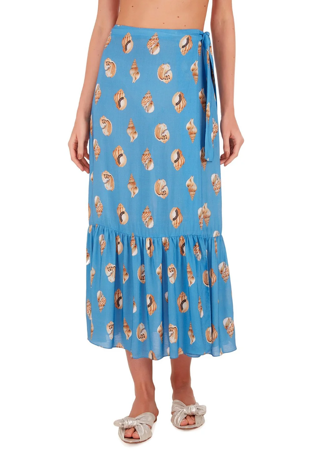 Conchiglie Midi Skirt With Ruffles - Image 4