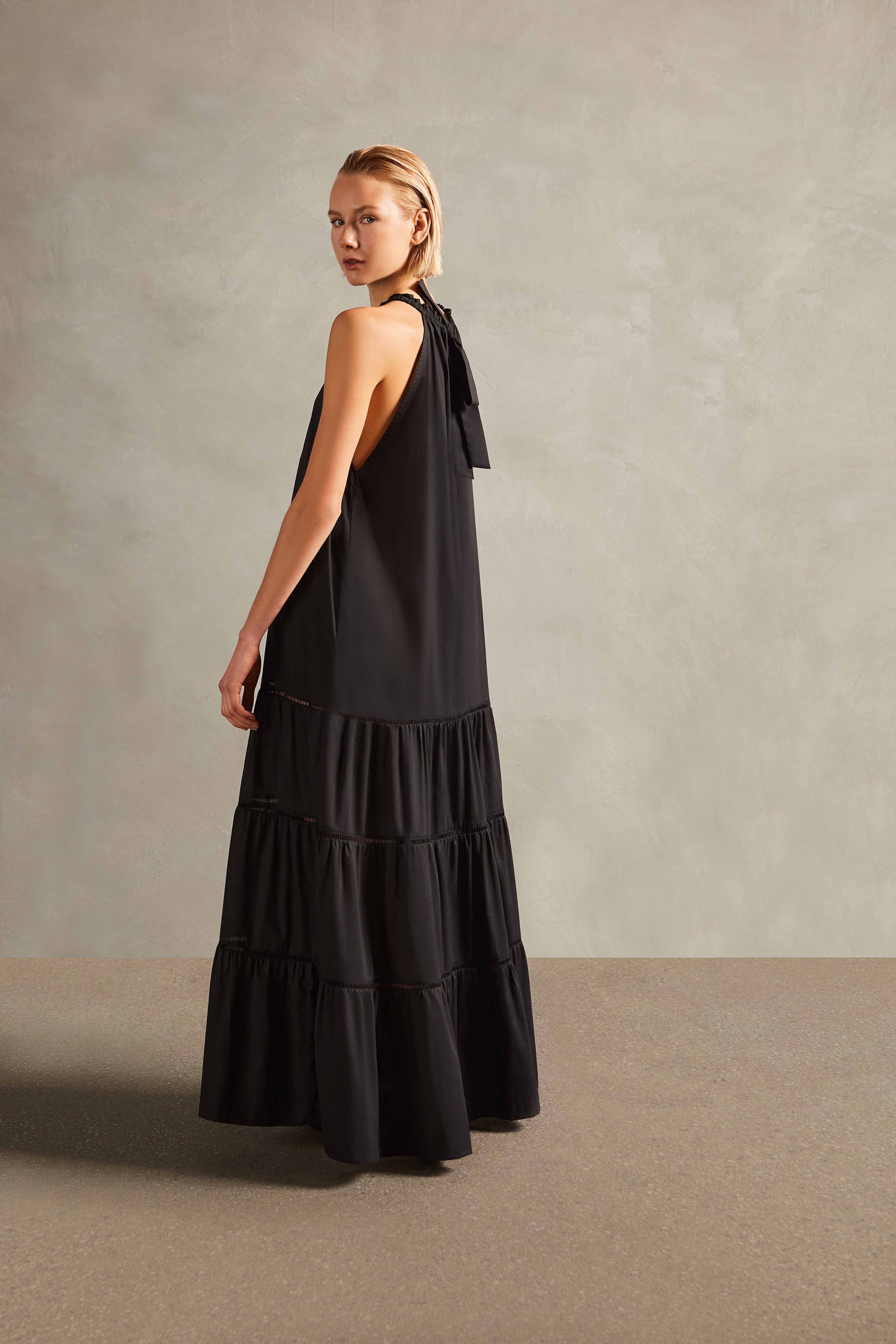 Cotton Chambray Long Dress - Image 2