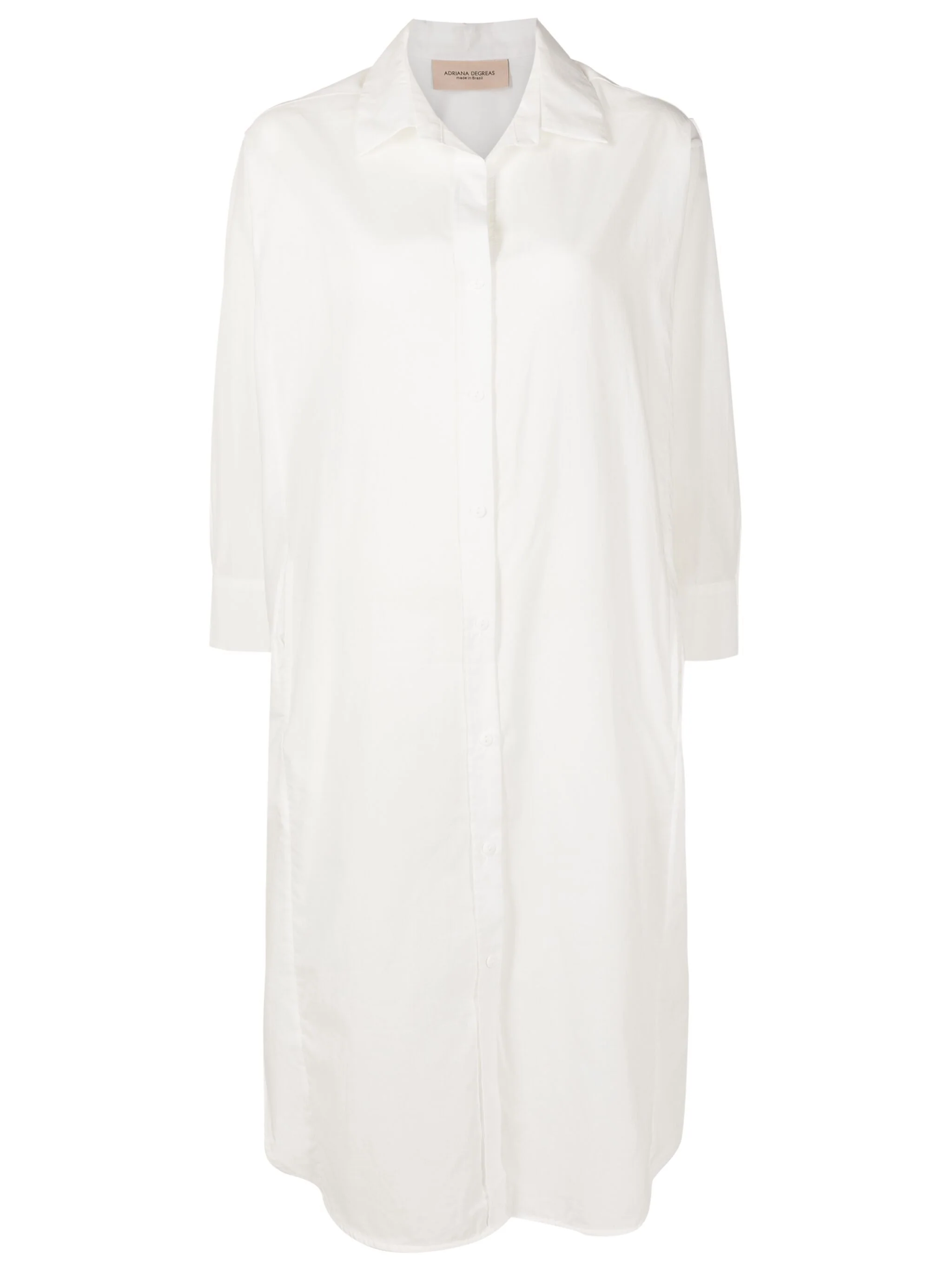 Cotton Chambray Midi Chemise Dress - Image 2