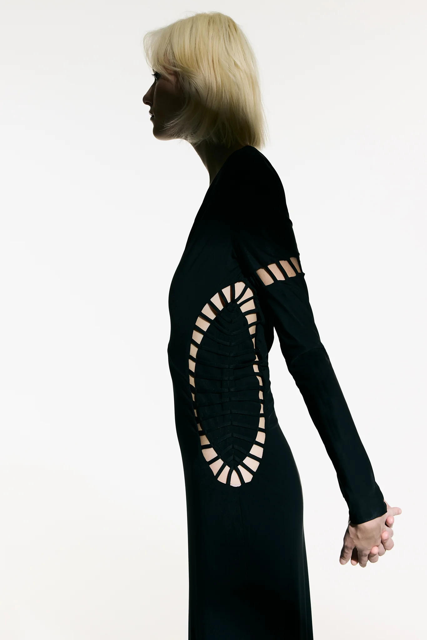 Cut-Out Plunge Maxi Dress - Image 3