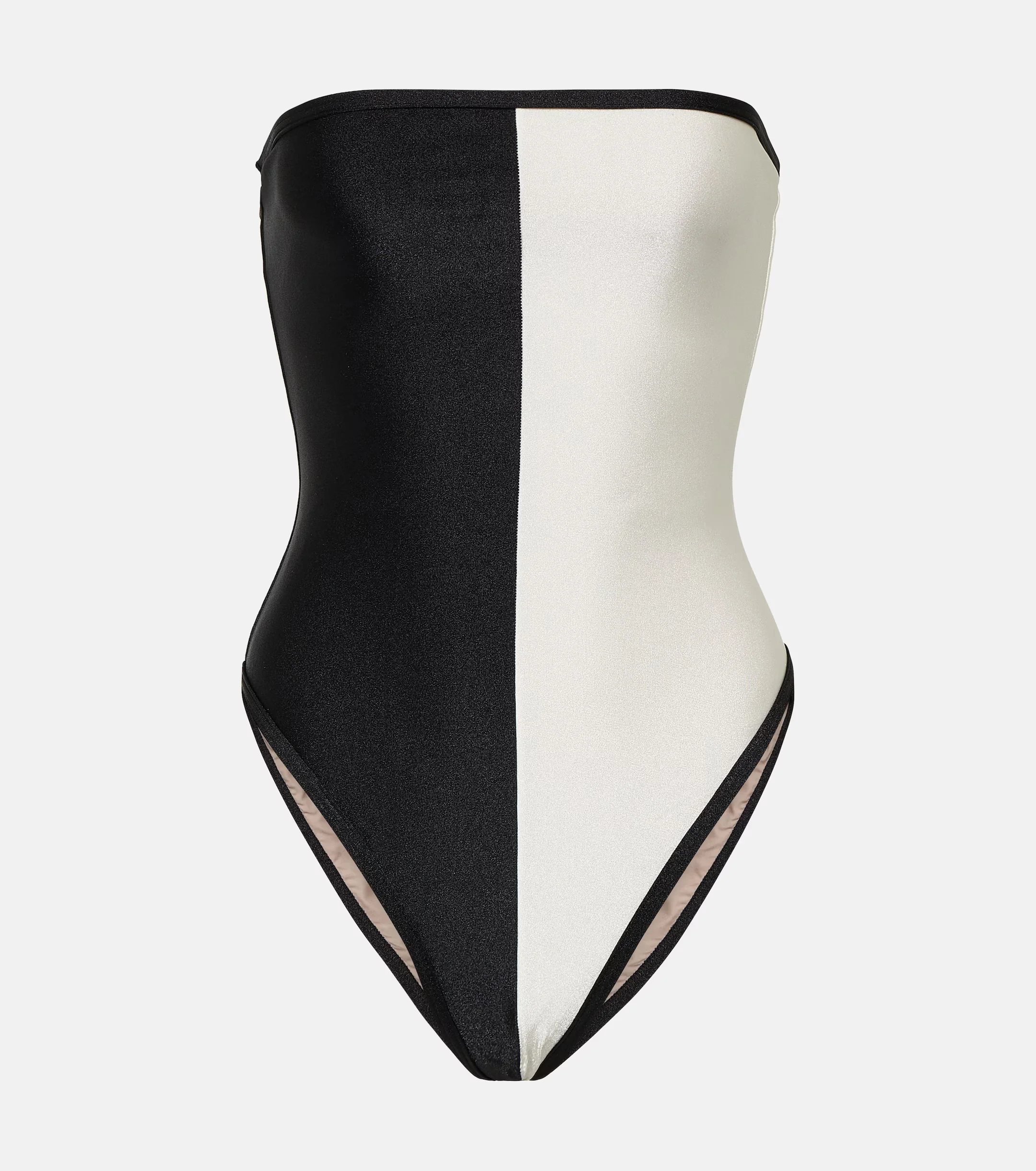 Deco Bicolor Strapless Swimsuit - Image 3