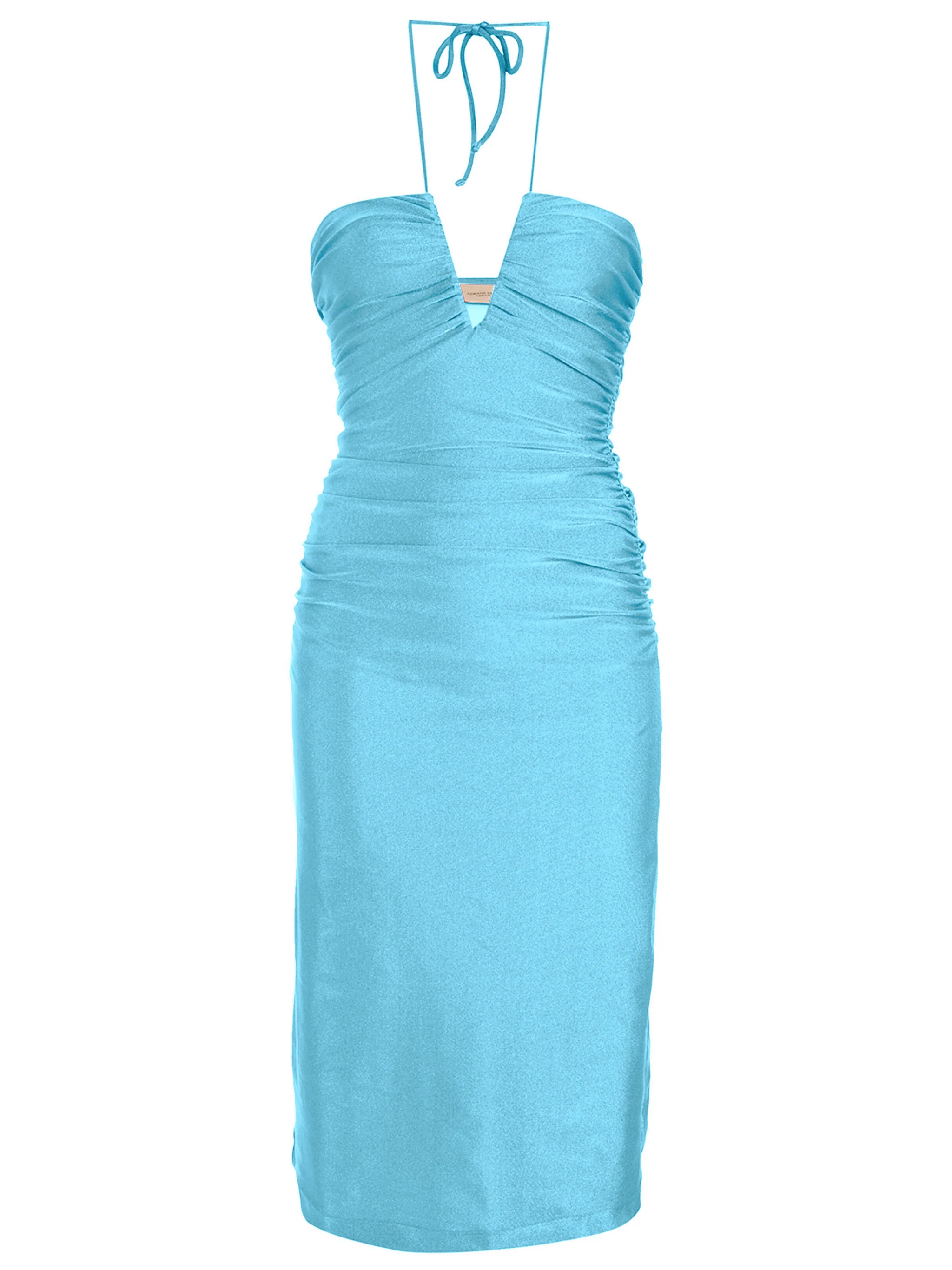 Deco Solid Frilled Midi Dress - Image 6