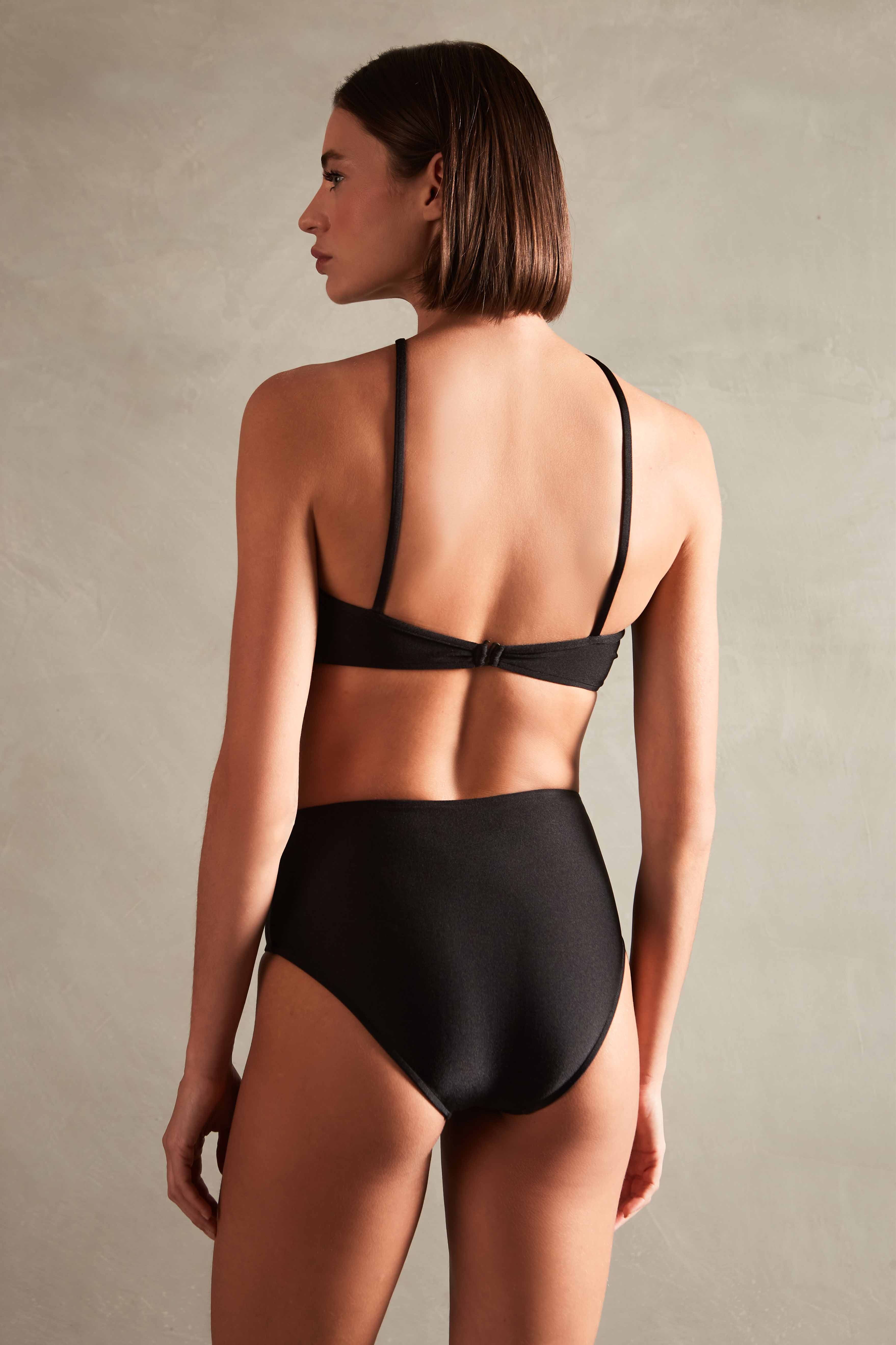 Deco Solid High-Waisted Bikini - Image 3