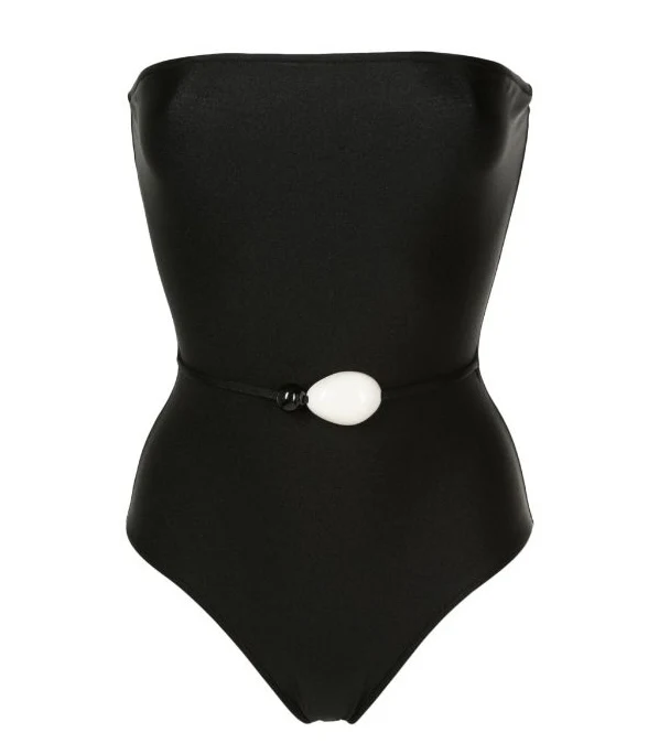 Deco Solid Strapless Swimsuit - Image 5