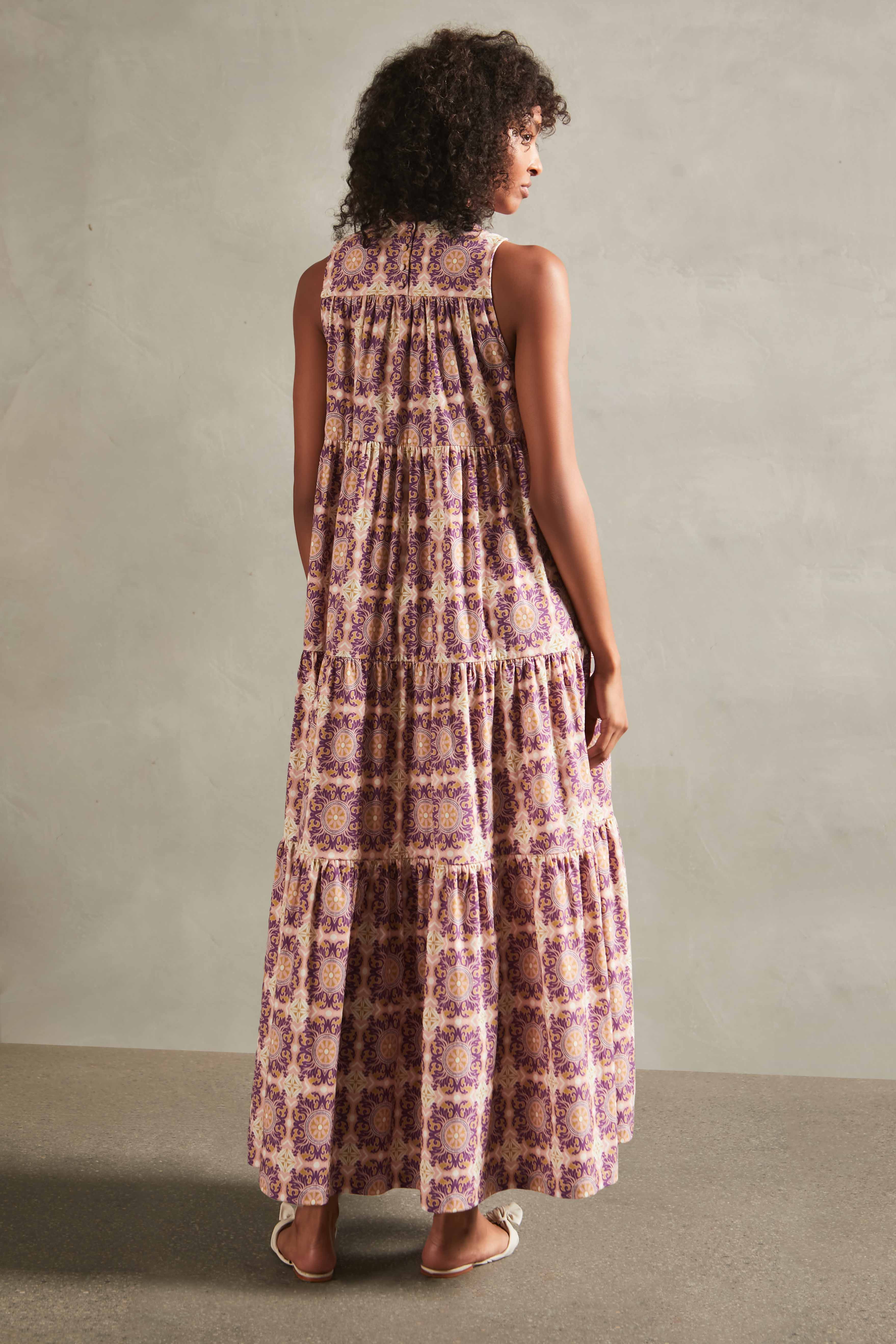 Exotic Coral Long Dress - Image 2