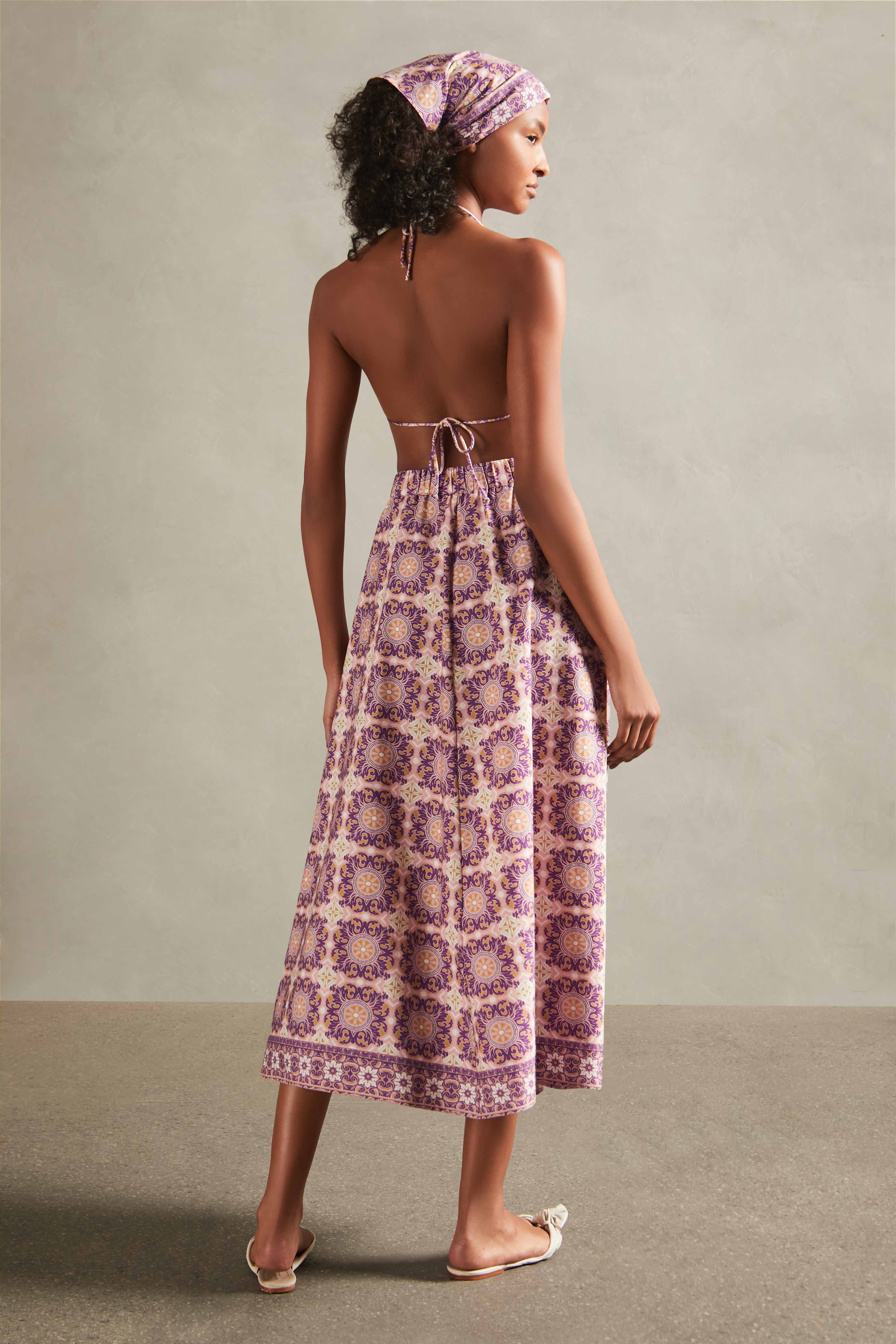 Exotic Coral Long Skirt - Image 2