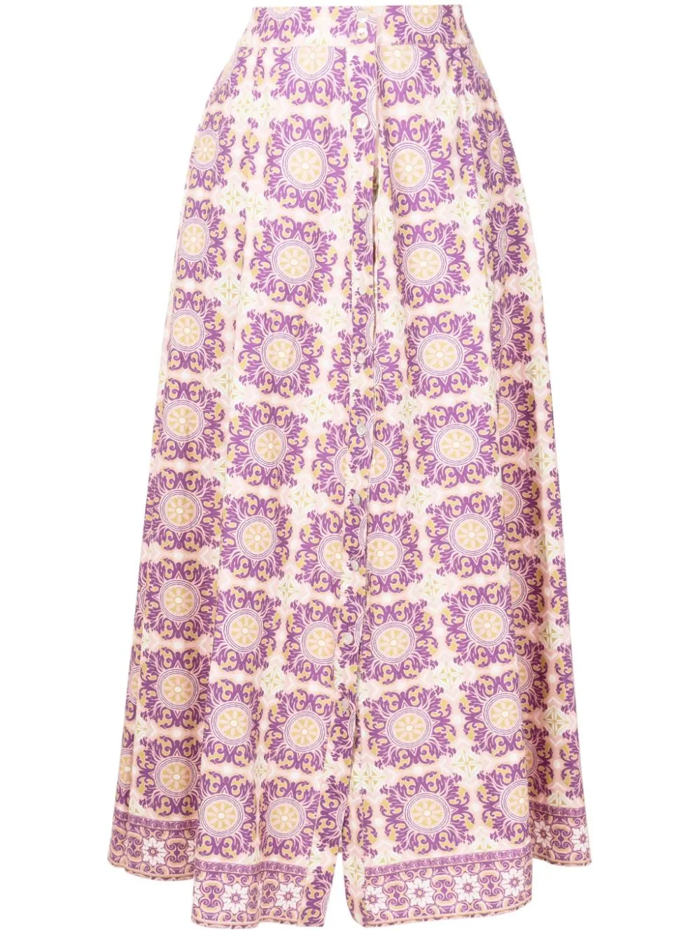Exotic Coral Long Skirt - Image 4