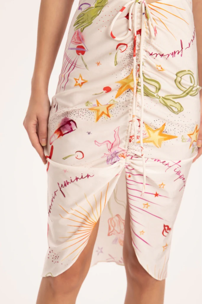 Fantasy Frilled Midi Skirt - Image 3