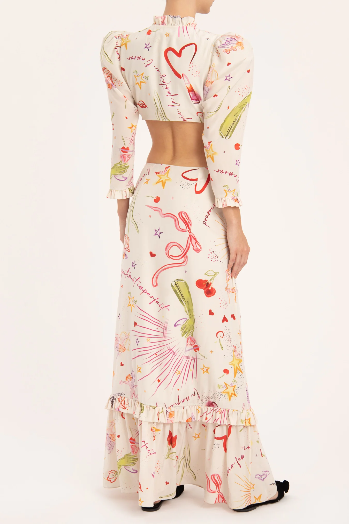 Fantasy Long Dress with Cut-Outs - Image 2