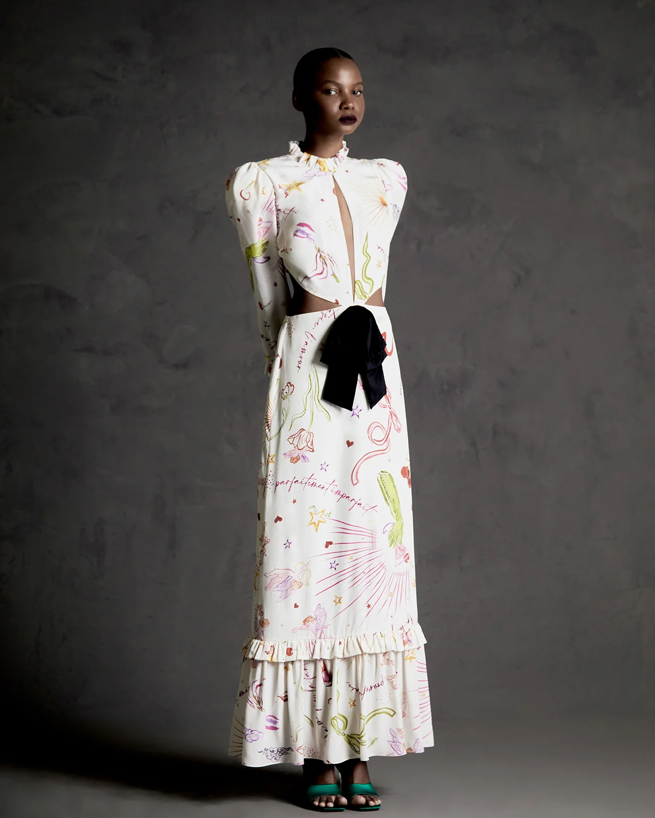Fantasy Long Dress with Cut-Outs - Image 4