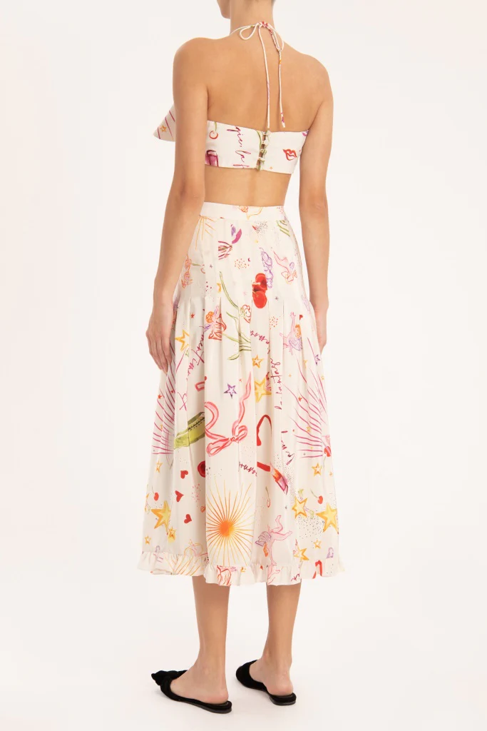 Fantasy Long Skirt with Bow - Image 2