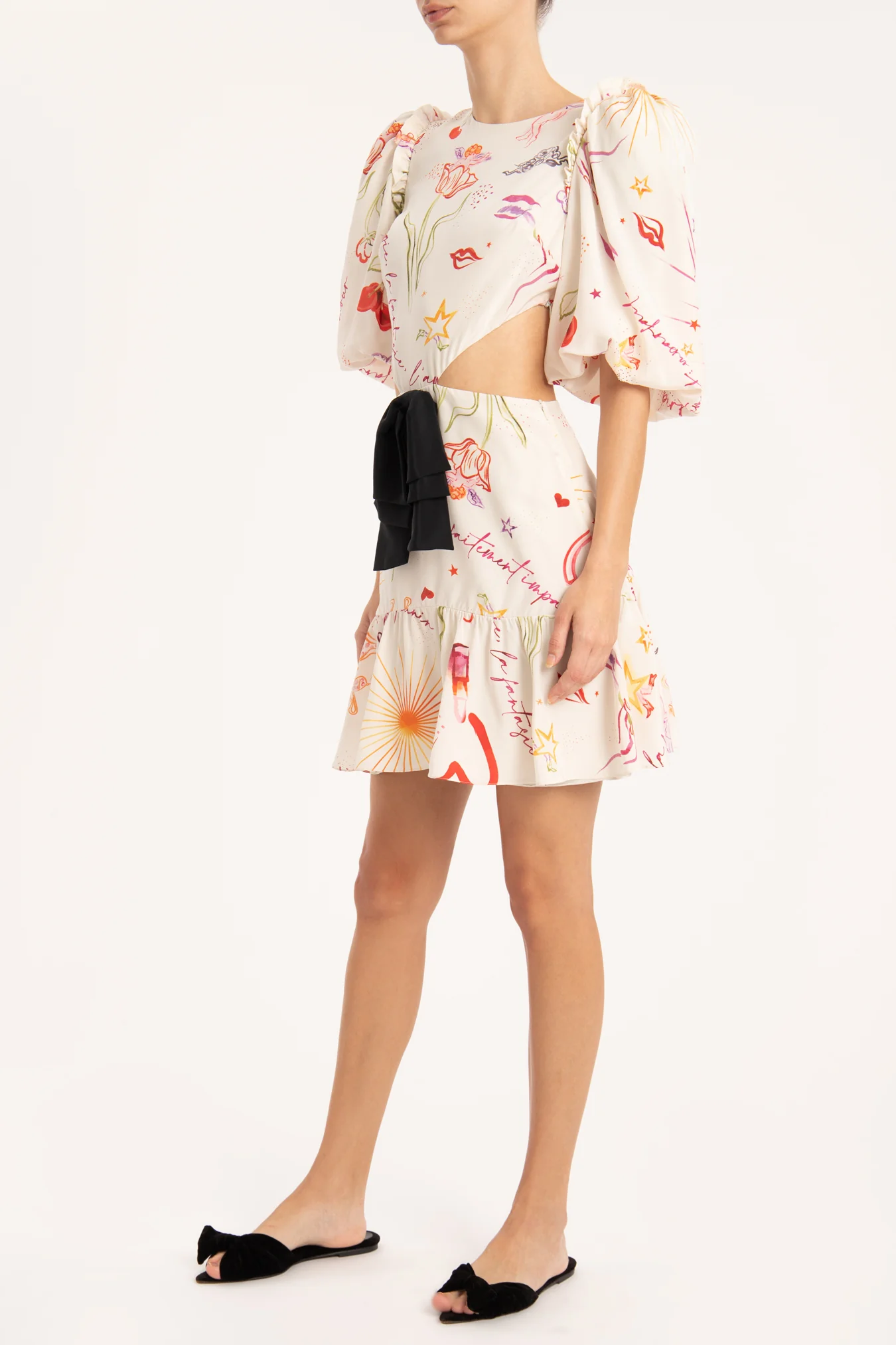 Fantasy Short Dress with Cut-Outs - Image 3