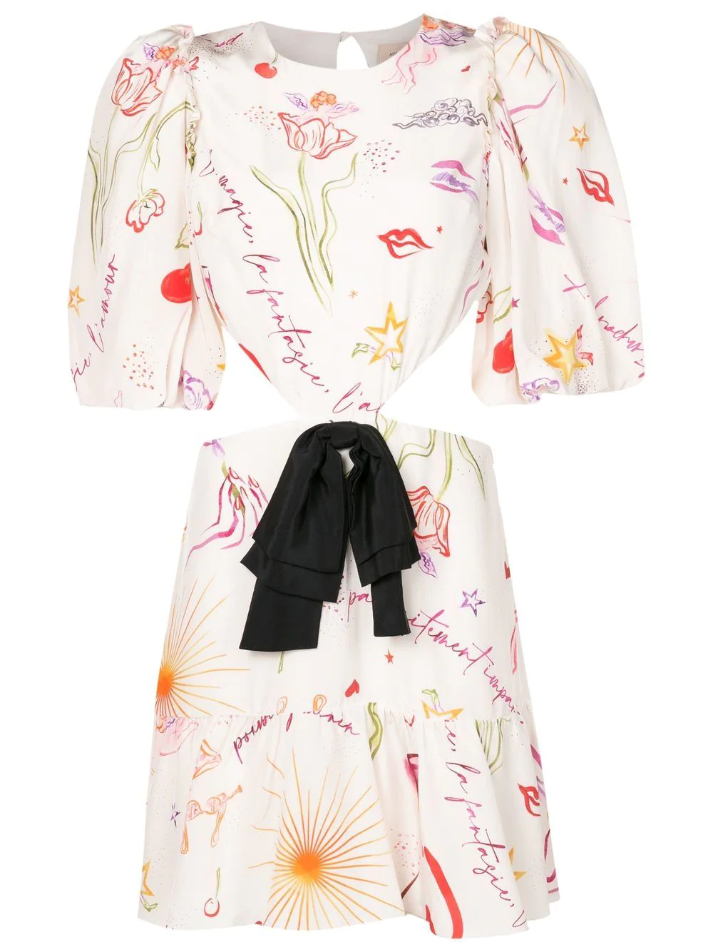 Fantasy Short Dress with Cut-Outs - Image 4