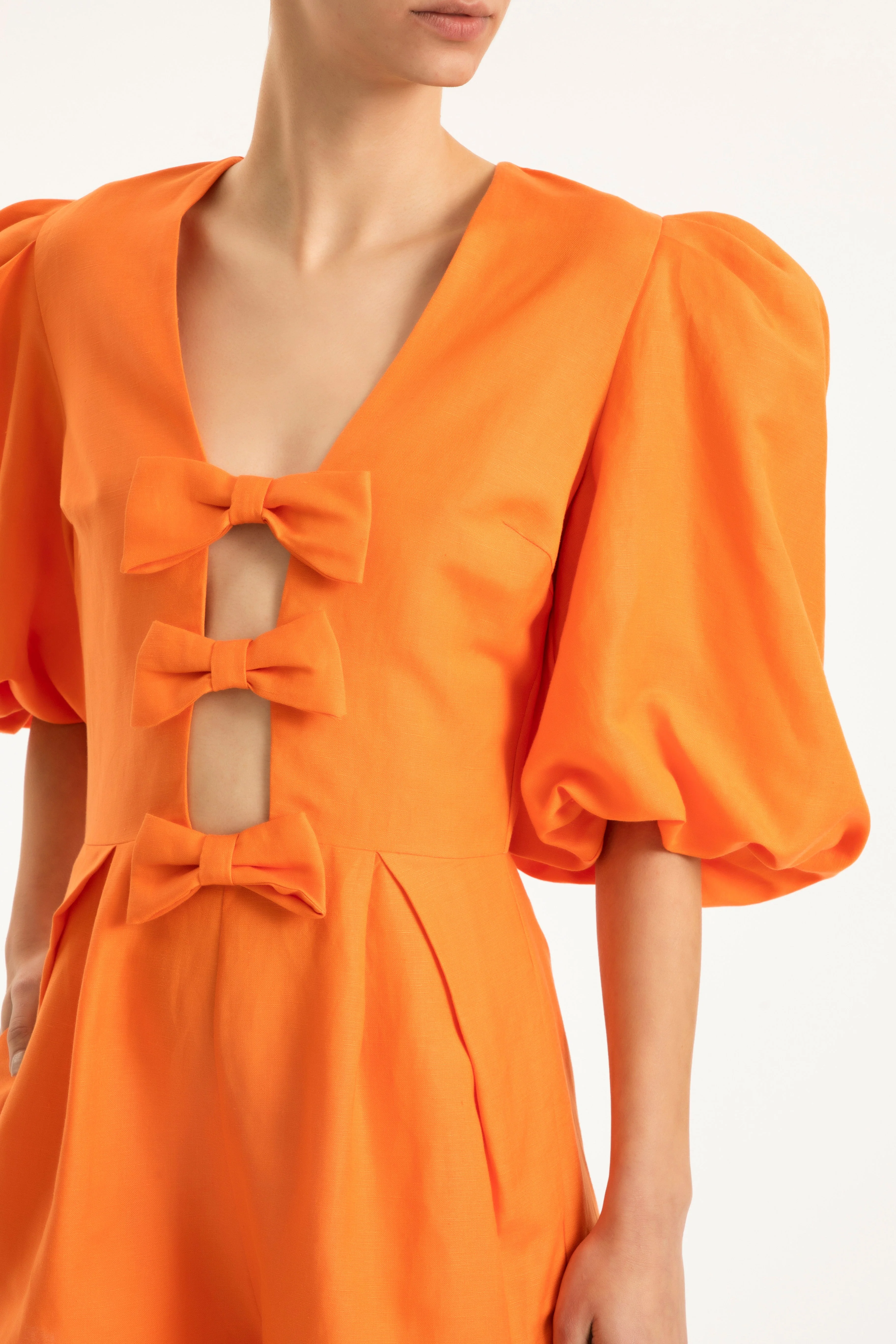 Fantasy Solid Playsuit with Bows - Image 15