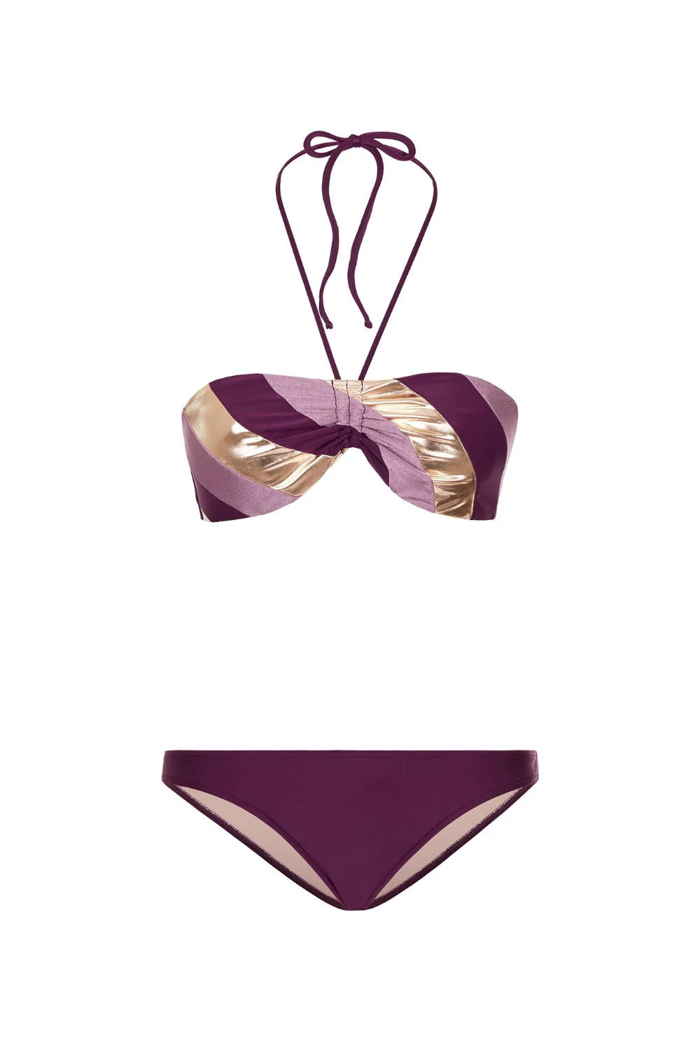 Fig Tricolor Strapless Bikini - Image 4