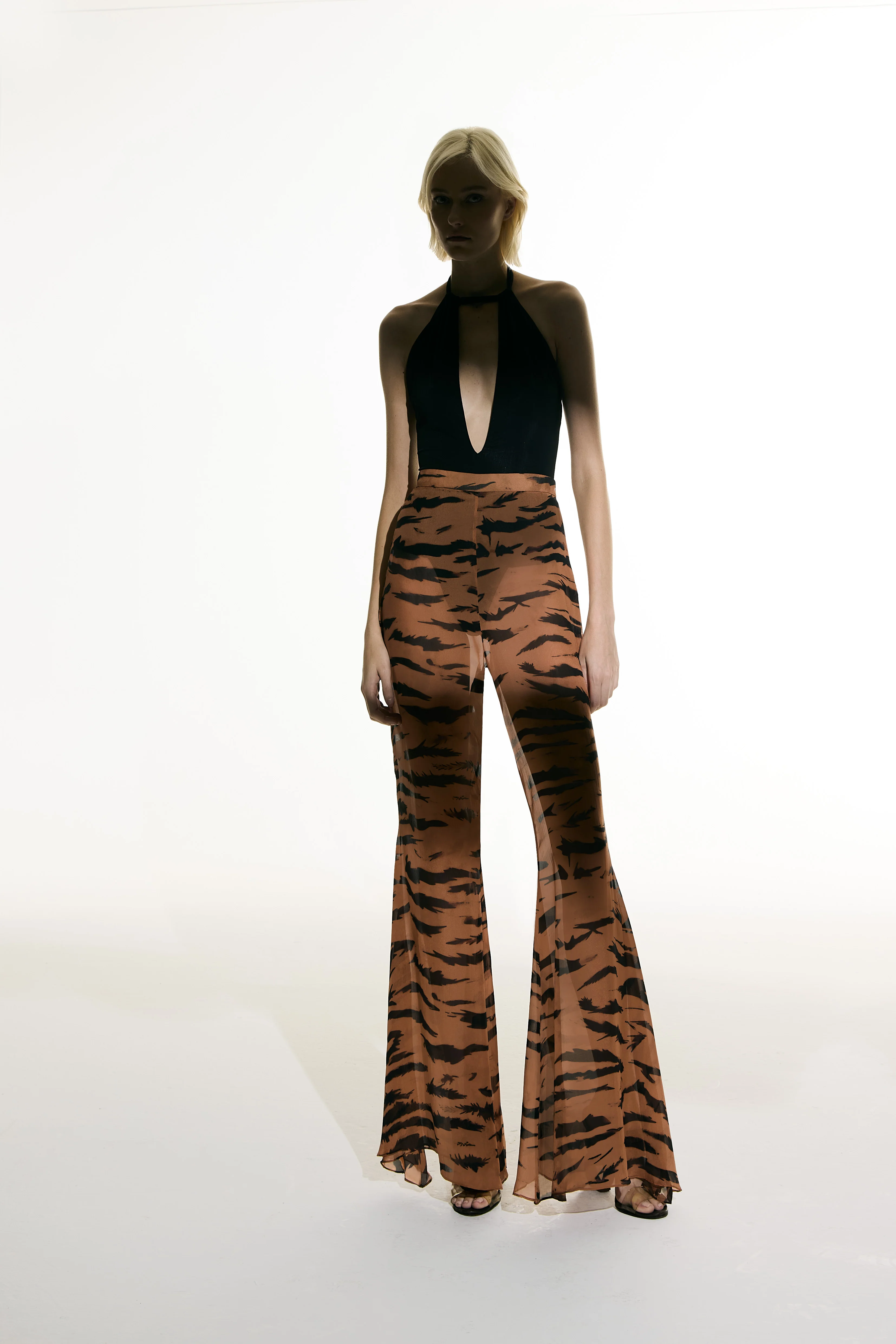 Flared Silk Pants - Image 2