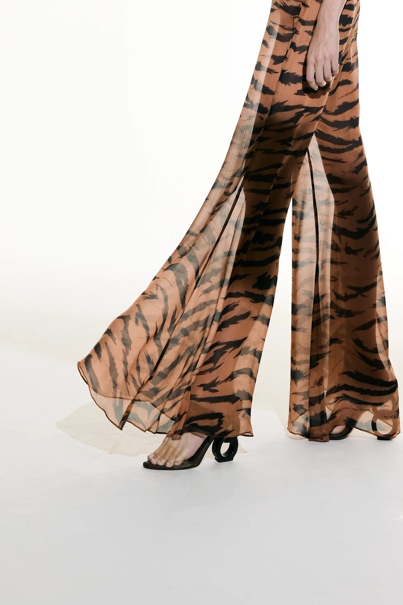 Flared Silk Pants - Image 4