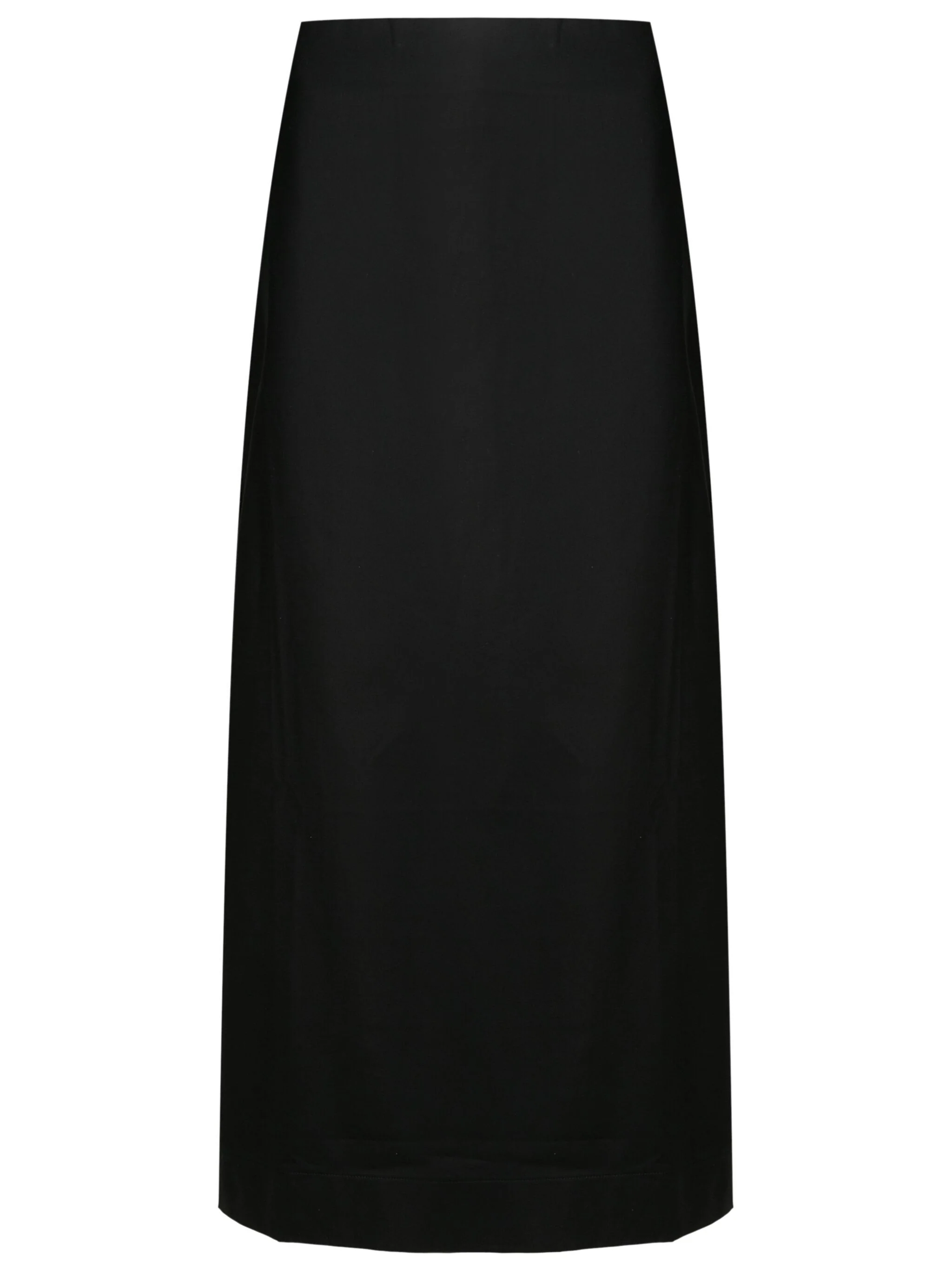 Floral Solid High-Waisted Long Skirt - Image 5