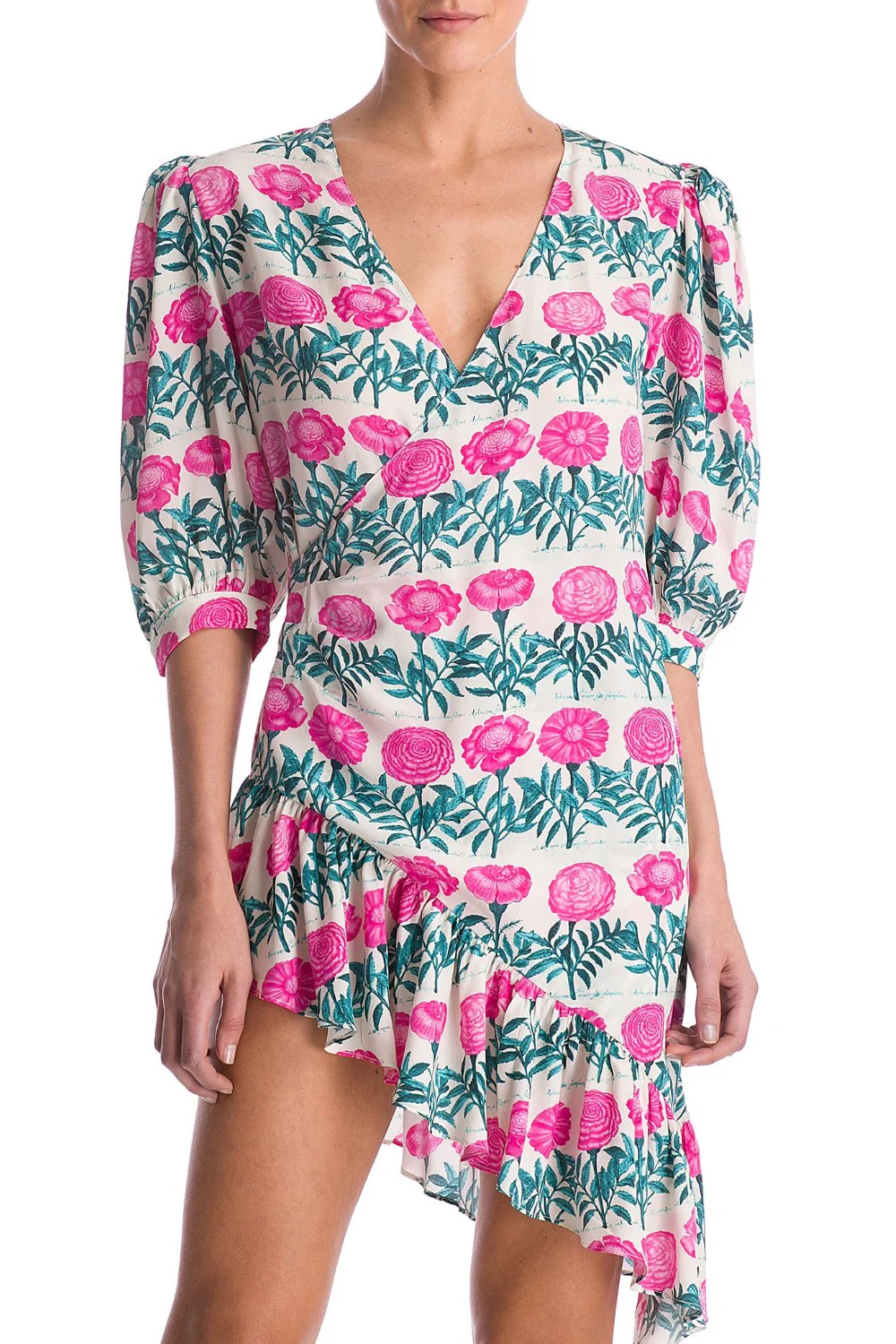 Flore Asymmetric Short Dress - Image 4