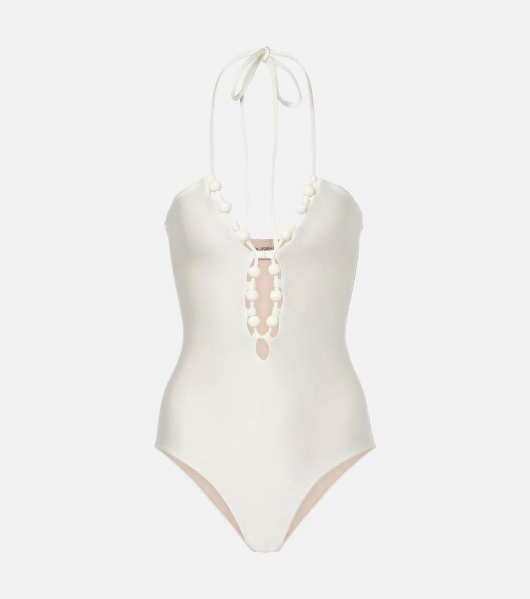 Golden Age Solid Halterneck Swimsuit - Image 9