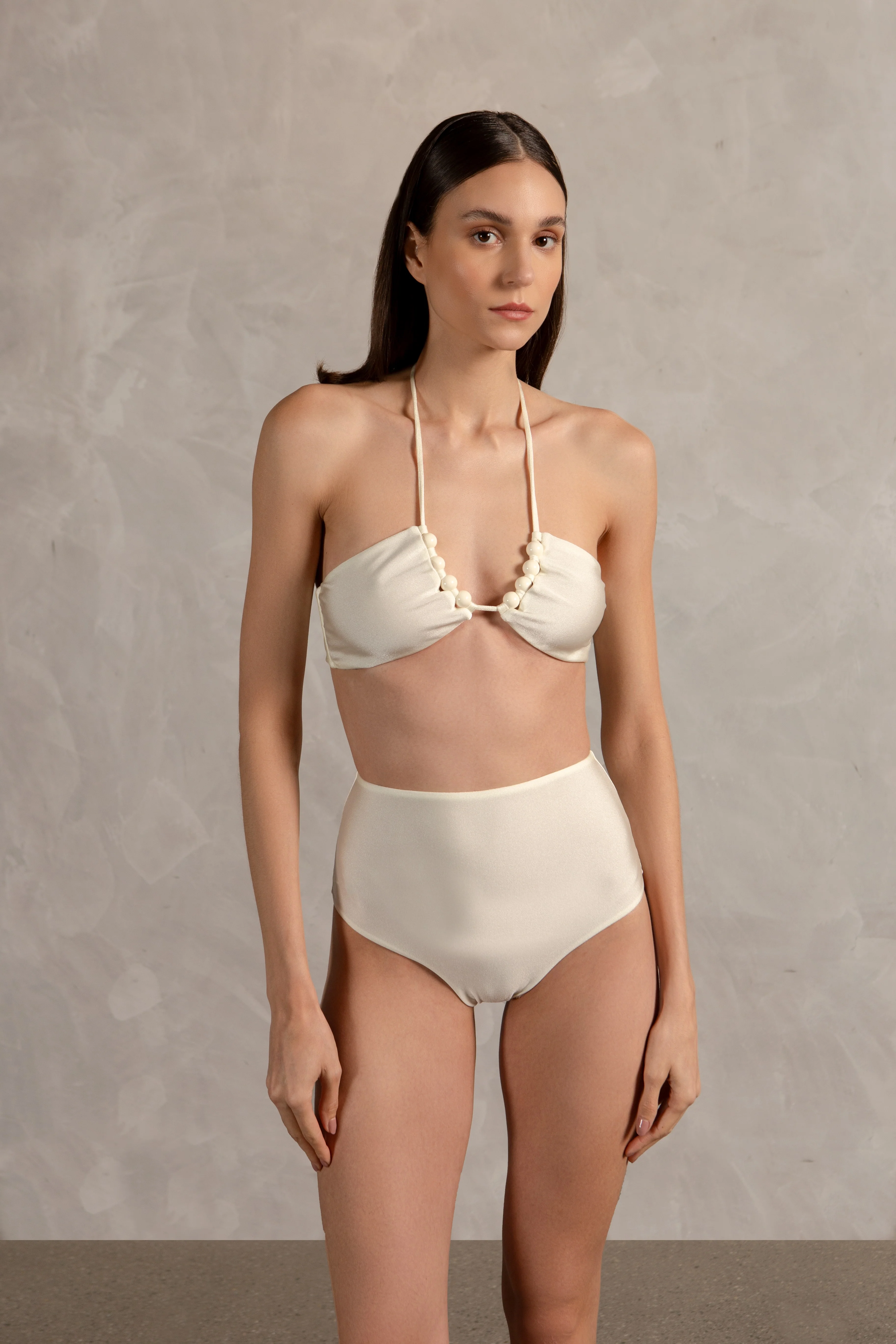 Golden Age Solid High-Waisted Bikini - Image 3