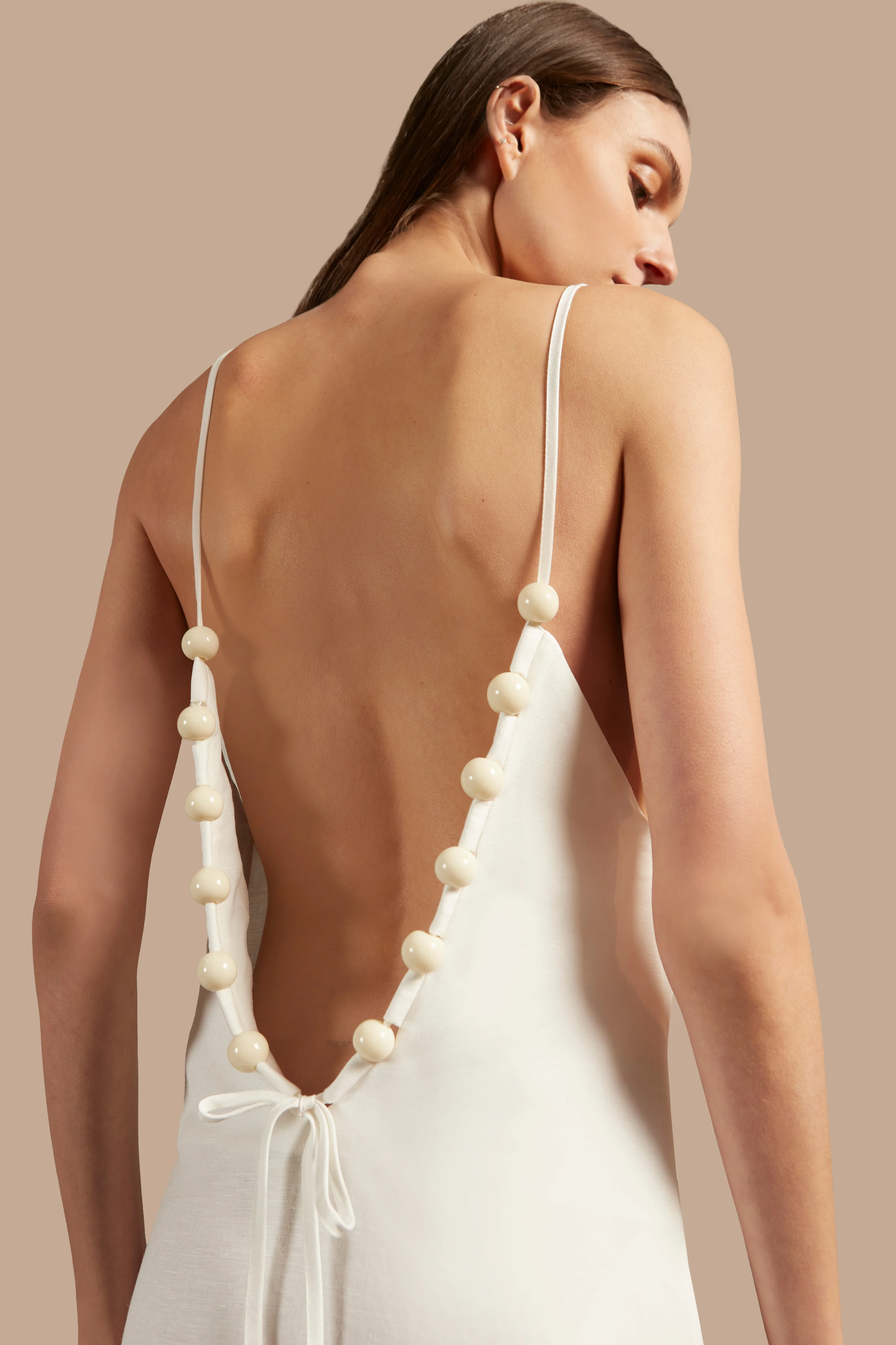 Golden Age Solid Straps Long Dress - Image 5