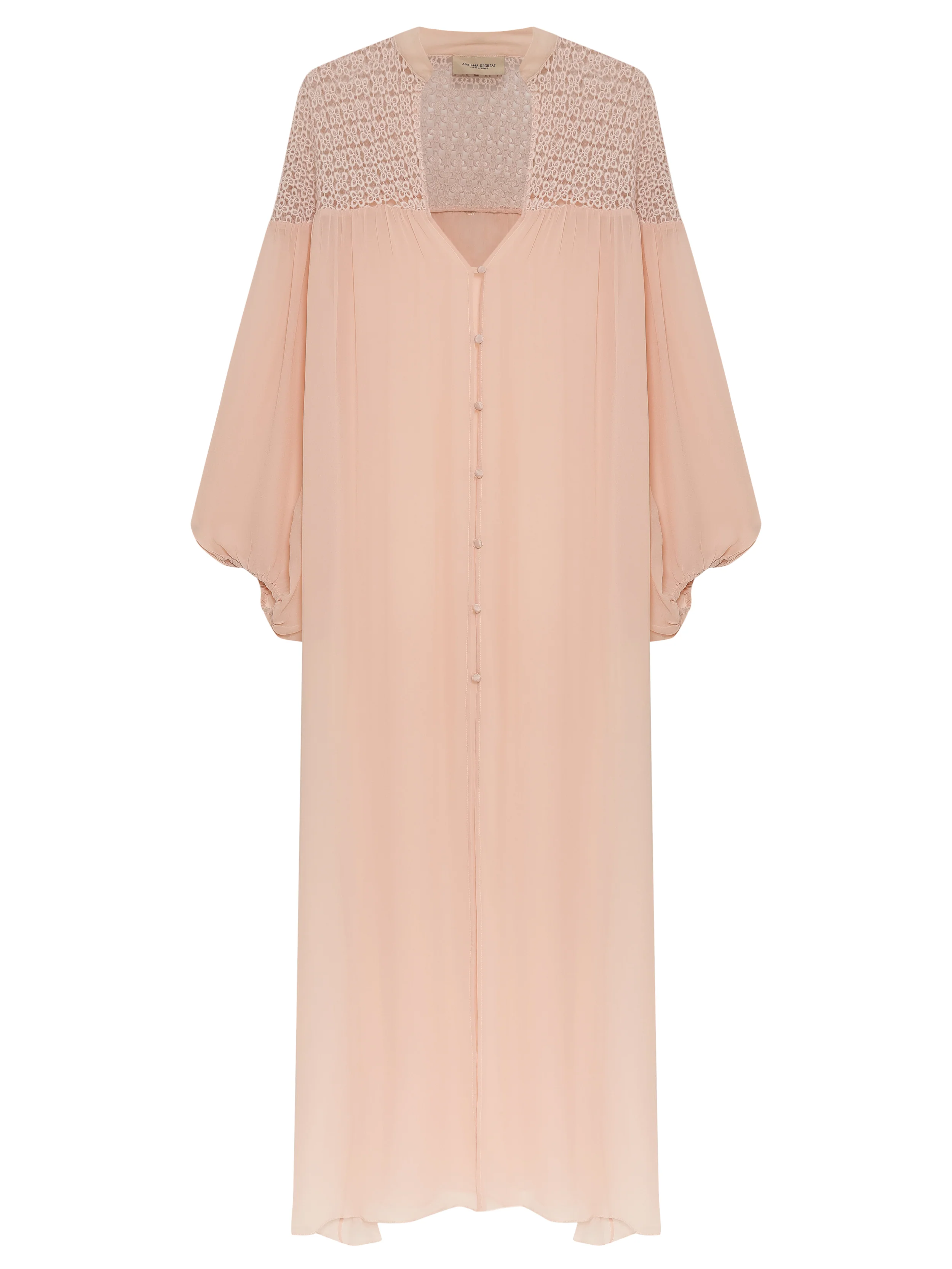 Guipure Detail Long Robe - Image 3