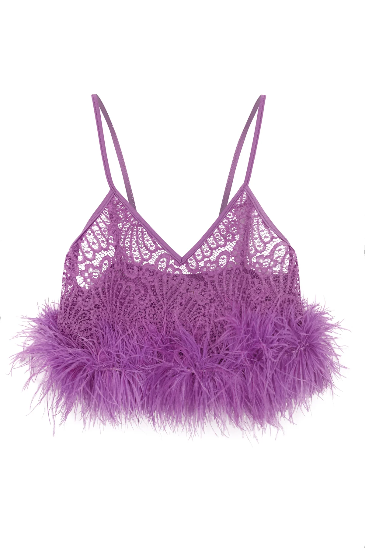 Guipure Lace Top & Skirt Feathered Set - Image 7