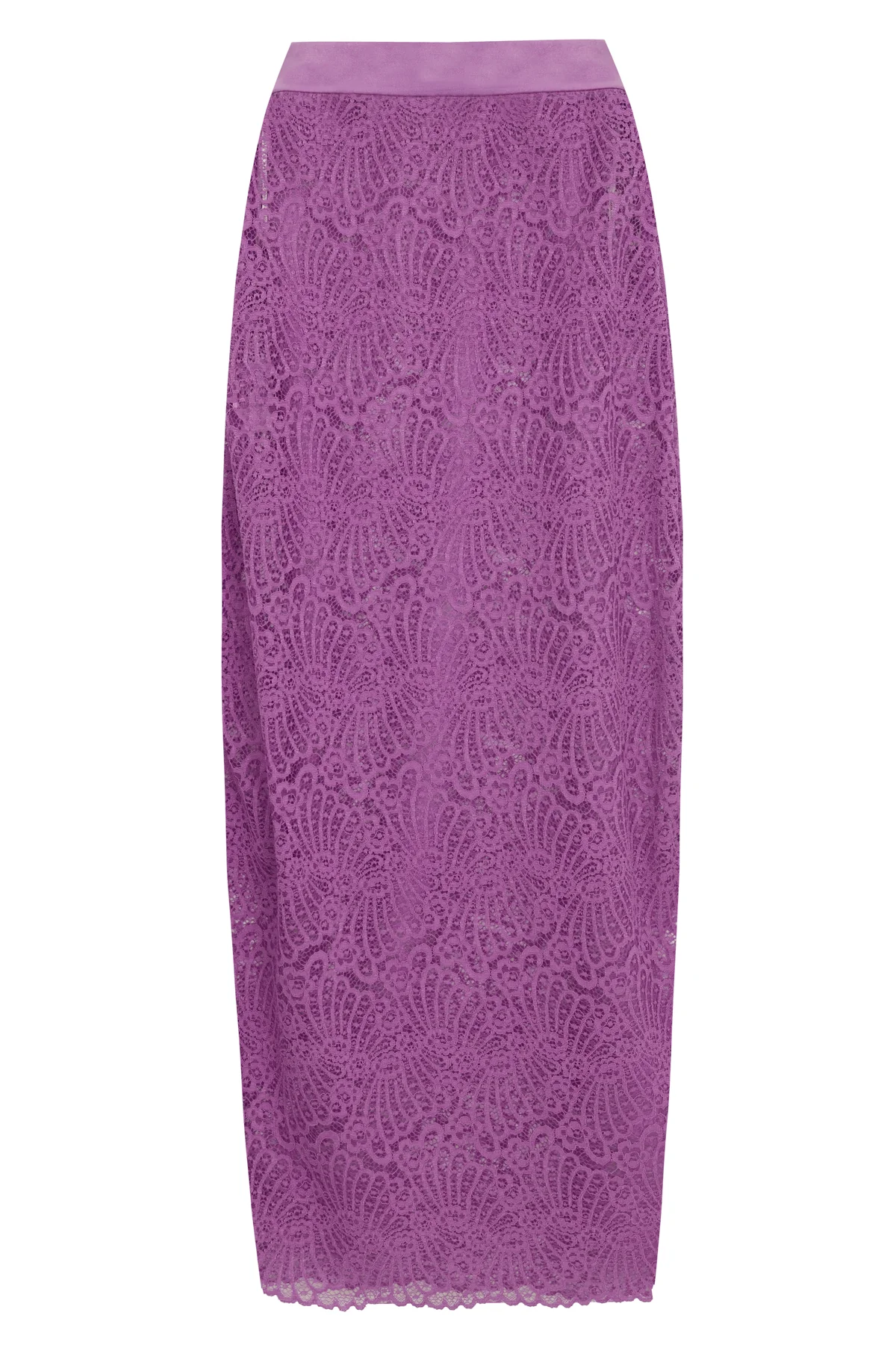 Guipure Lace Top & Skirt Feathered Set - Image 8