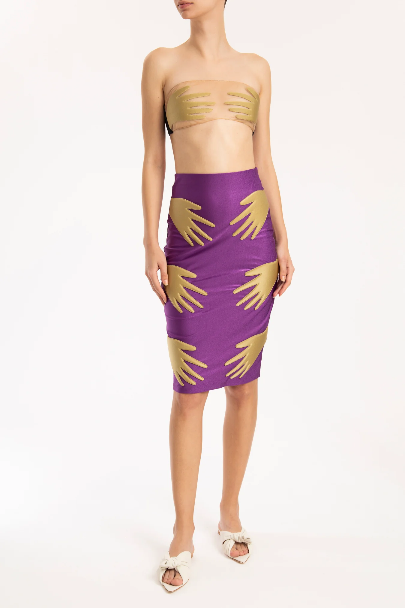 Hands Midi Skirt - Image 7