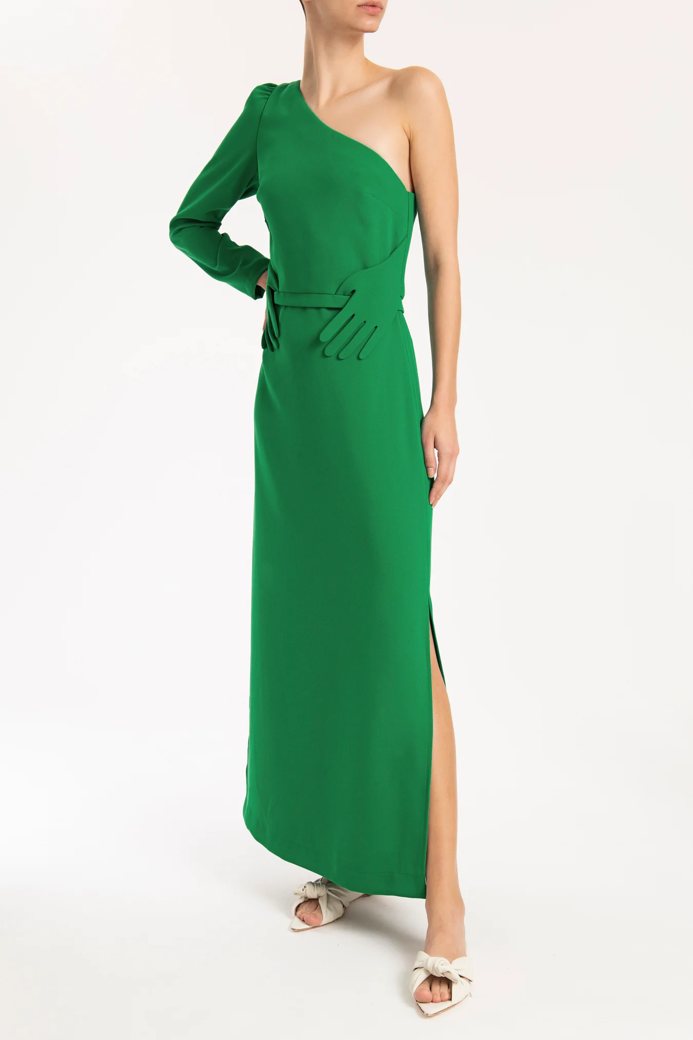 Hands One-Shoulder Long Dress - Image 2