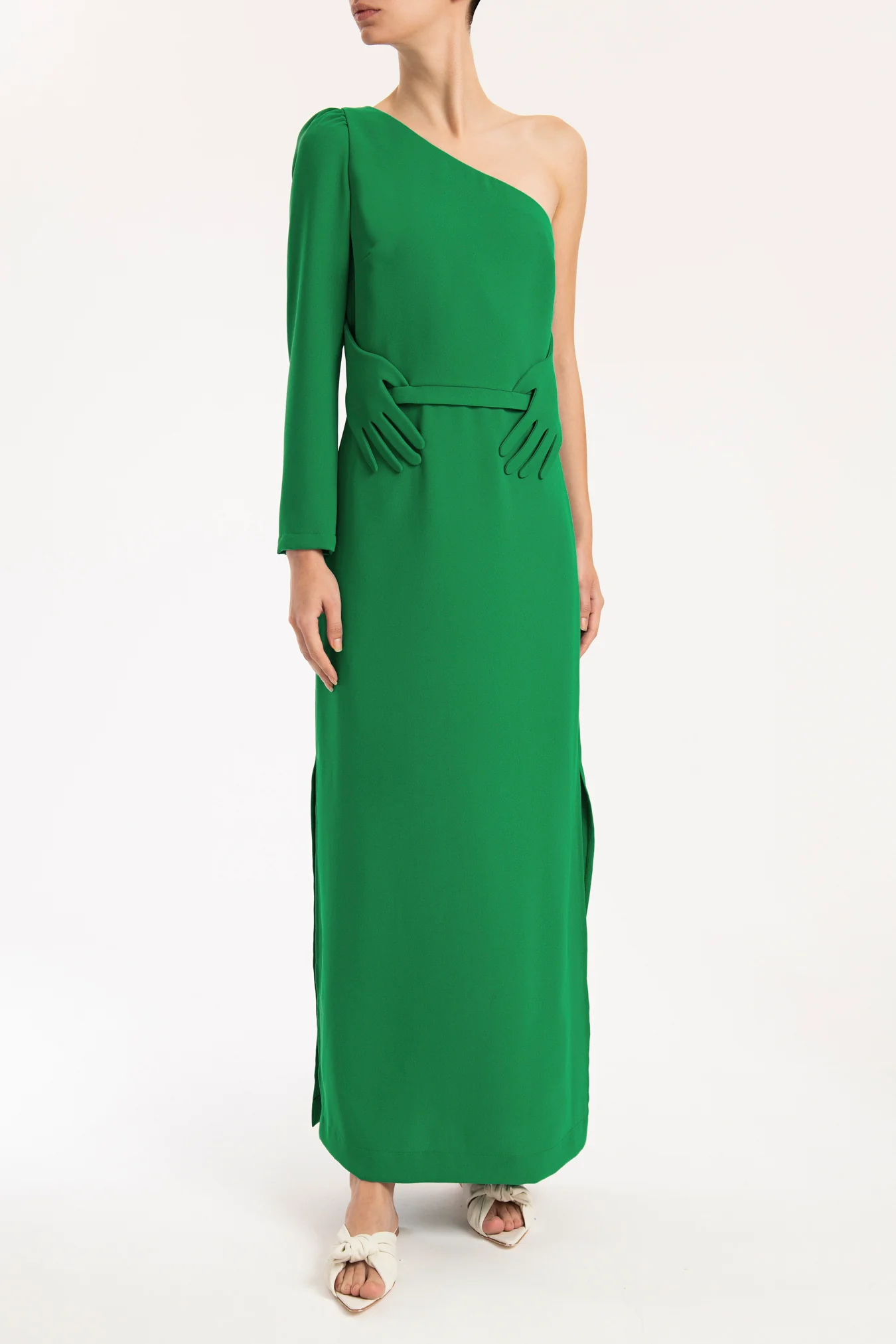 Hands One-Shoulder Long Dress - Image 7