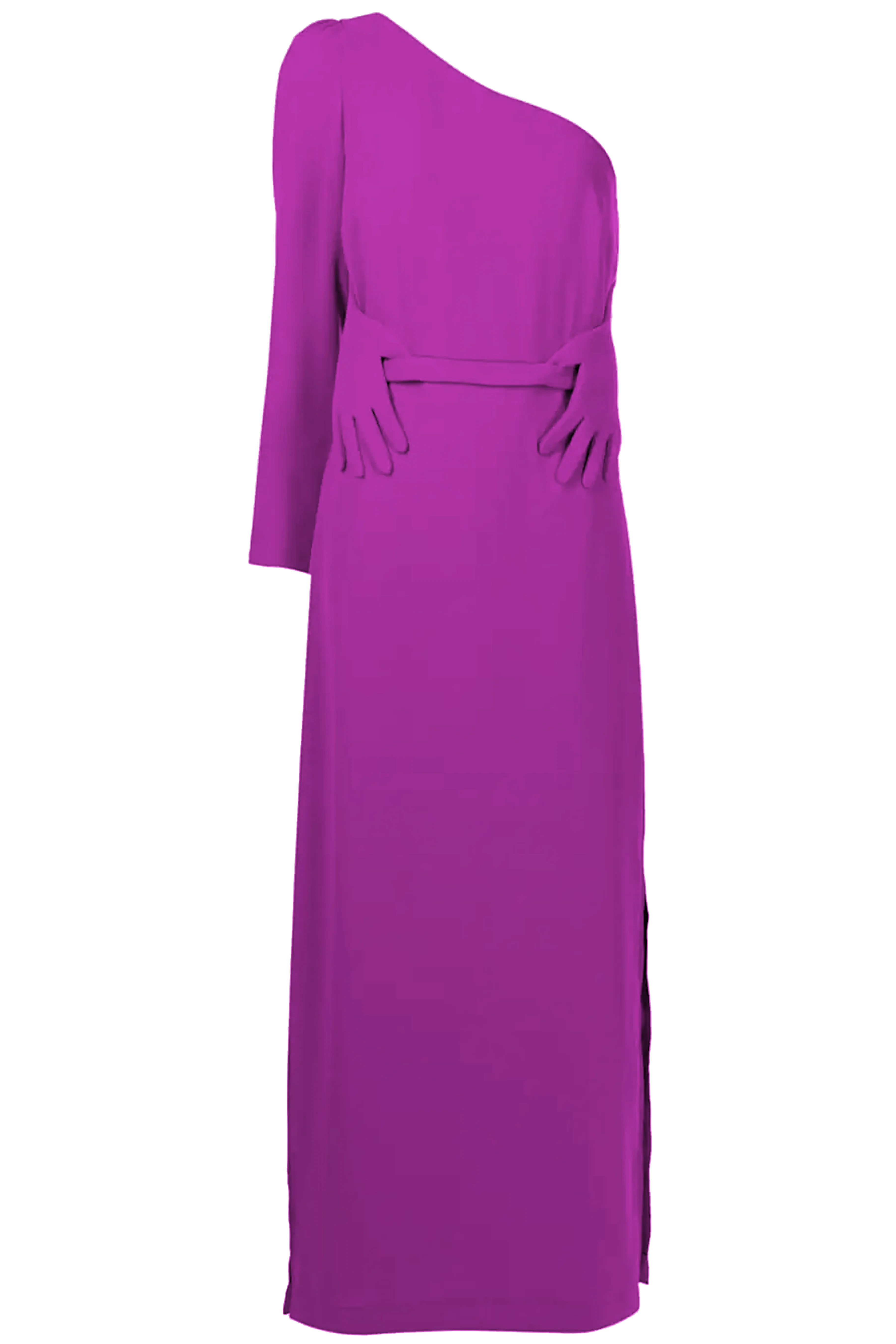Hands One-Shoulder Long Dress - Image 8