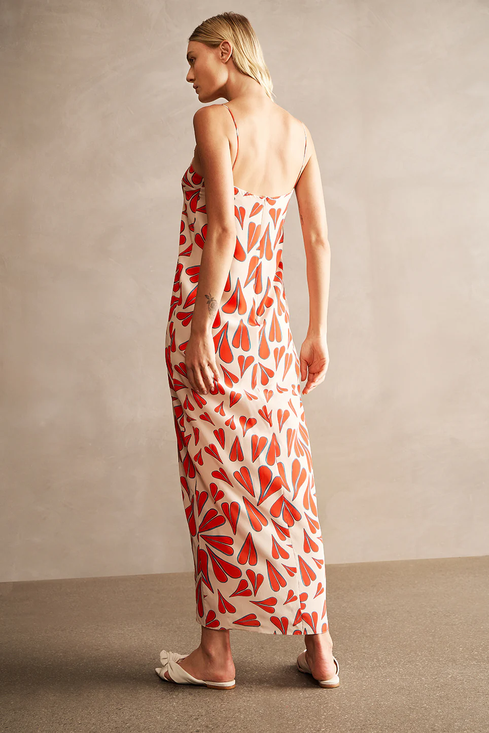 Hearts Front-Slit Long Dress - Image 2