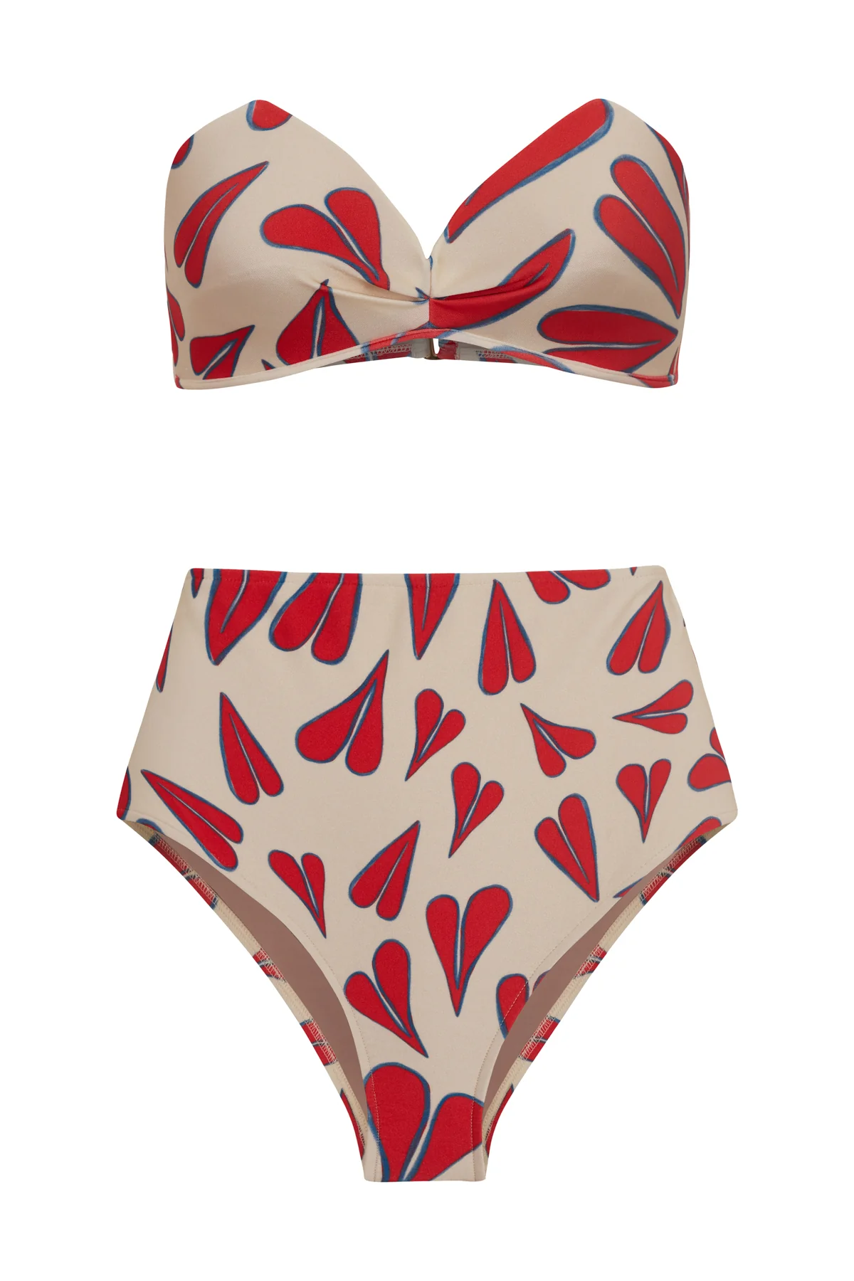 Hearts Strapless High-Waisted Bikini - Image 5
